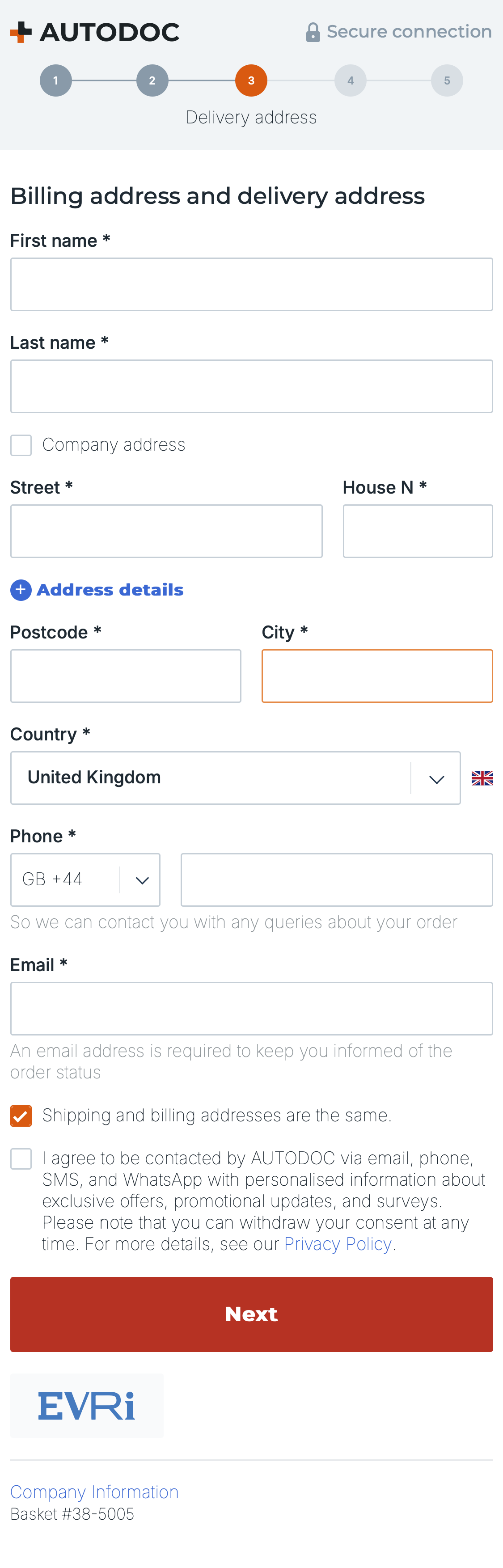 Mobile screenshot of AUTODOC