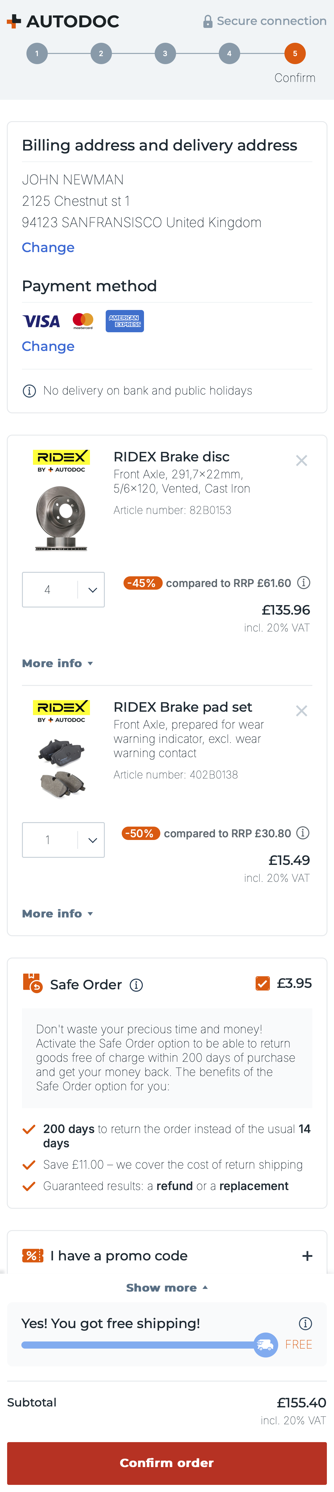 Mobile screenshot of AUTODOC