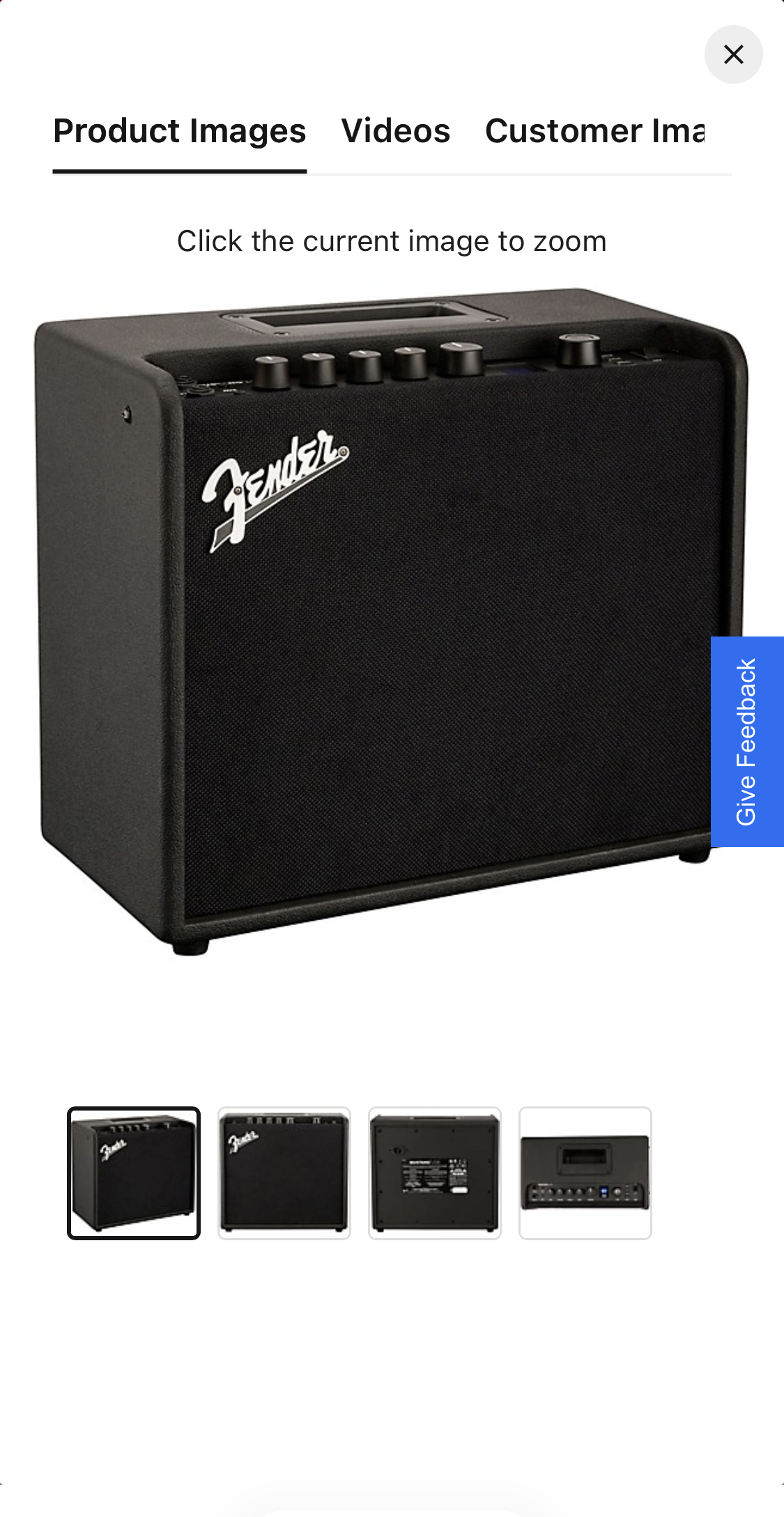 Mobile screenshot of Guitar Center