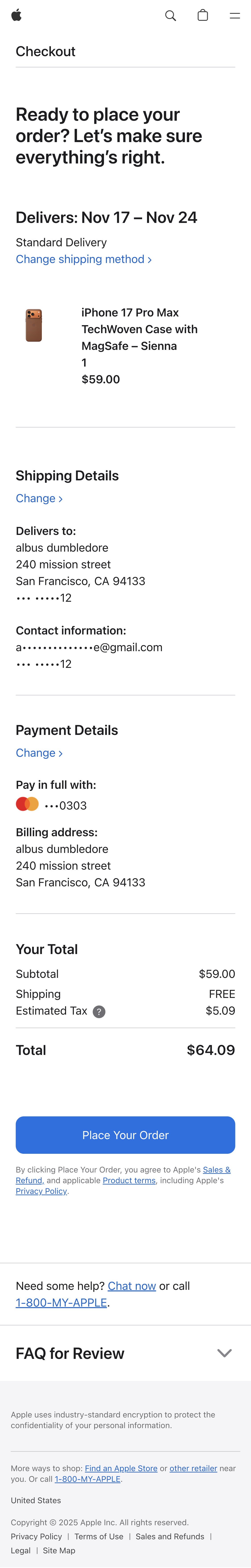 Mobile screenshot of Apple