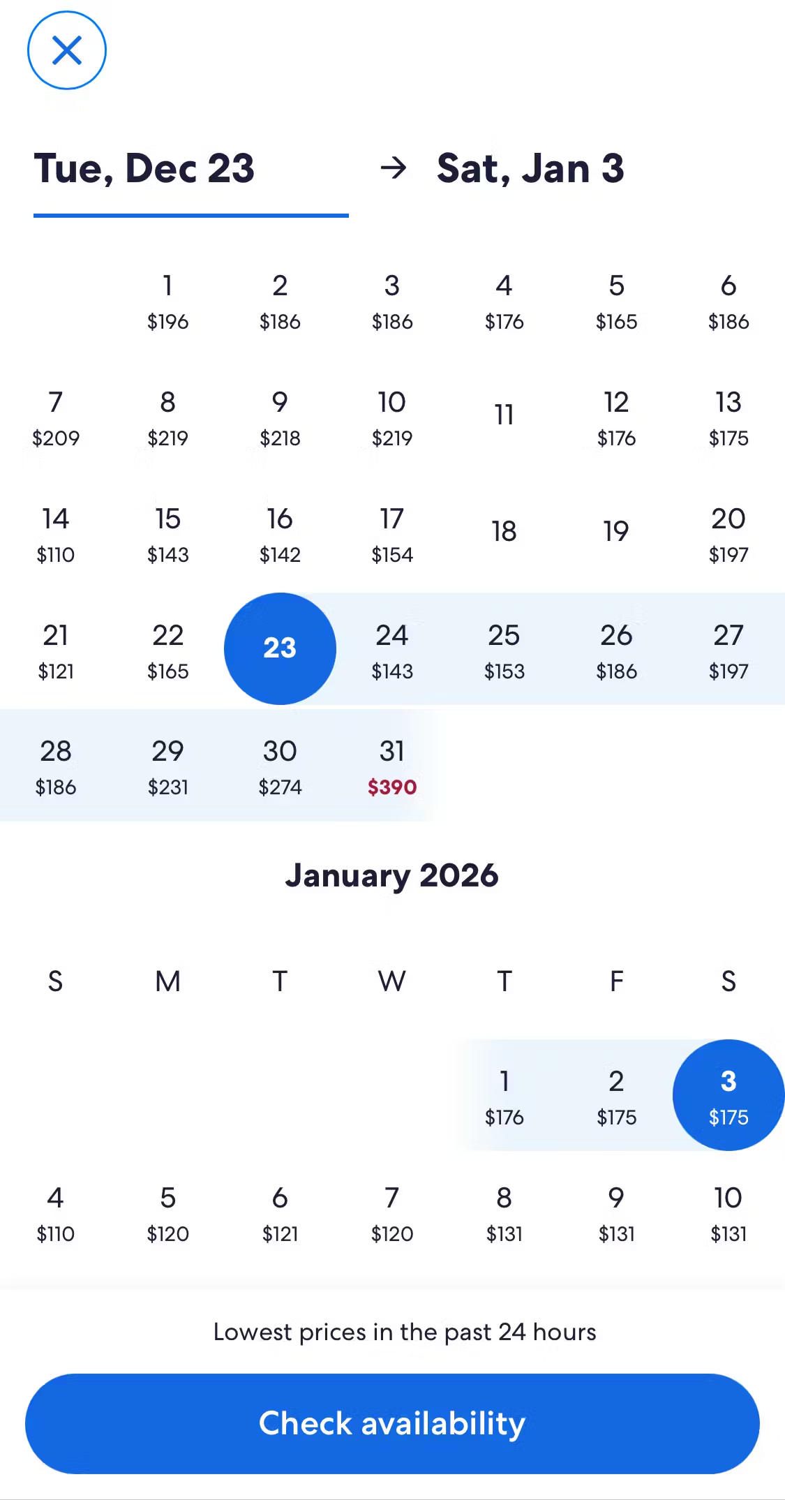 Mobile screenshot of Expedia