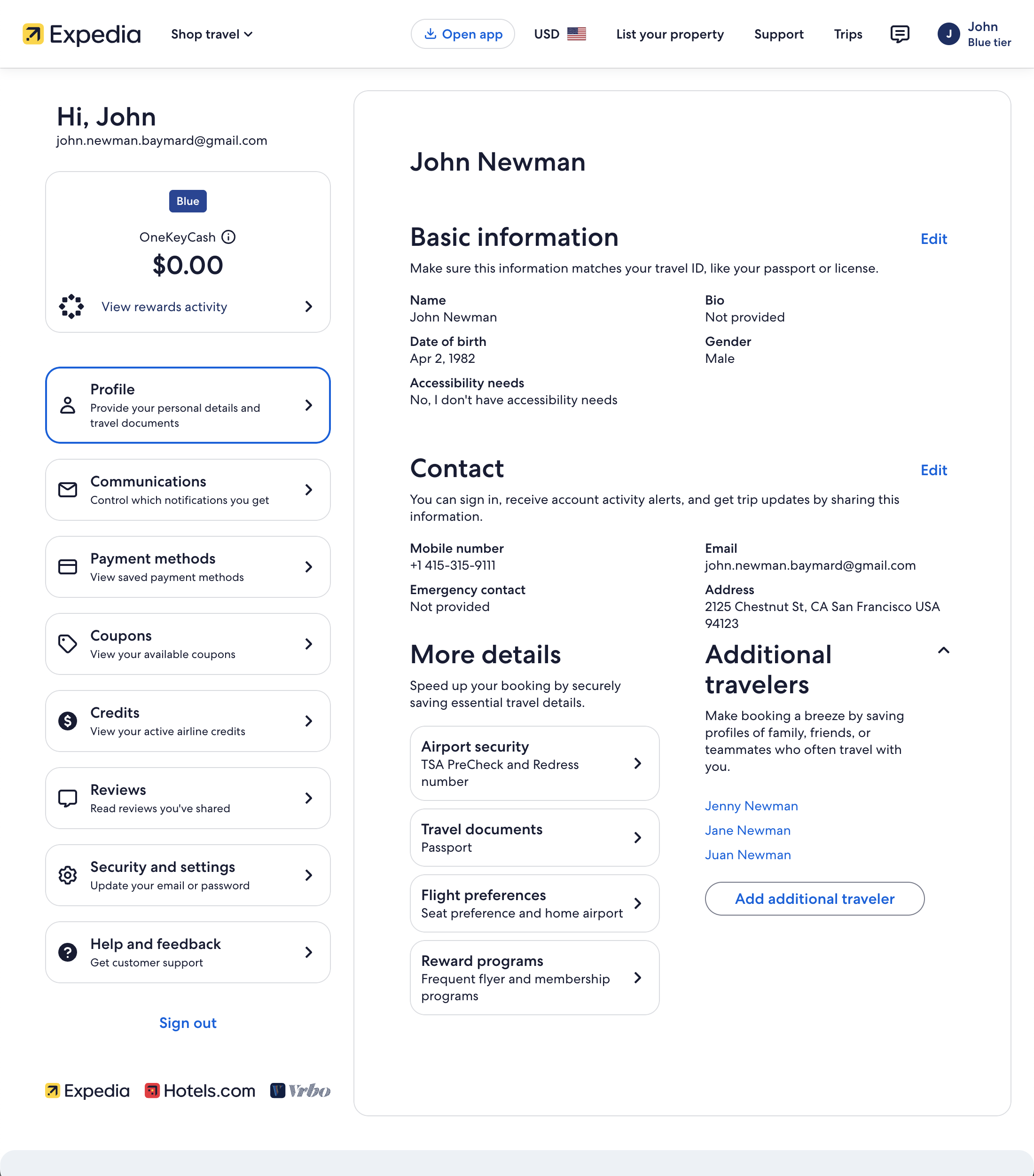 Desktop screenshot of Expedia