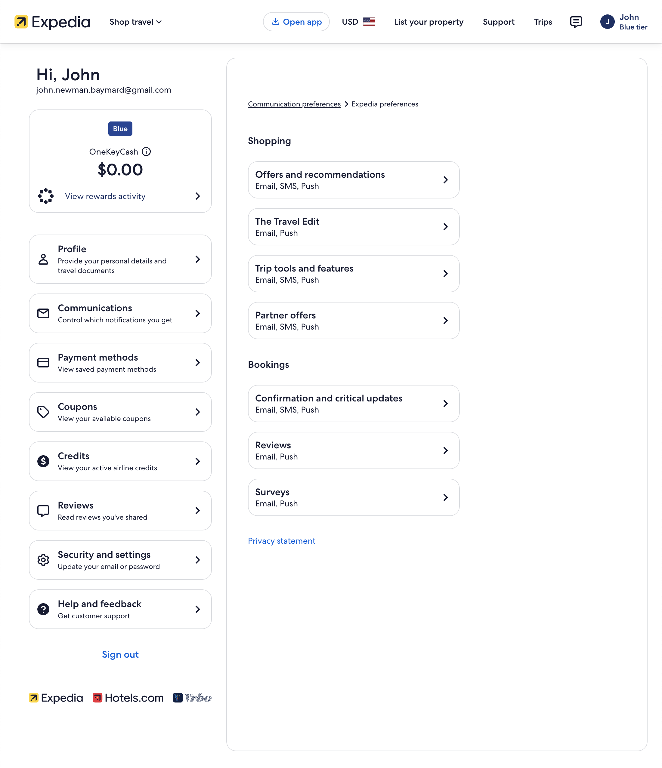 Desktop screenshot of Expedia