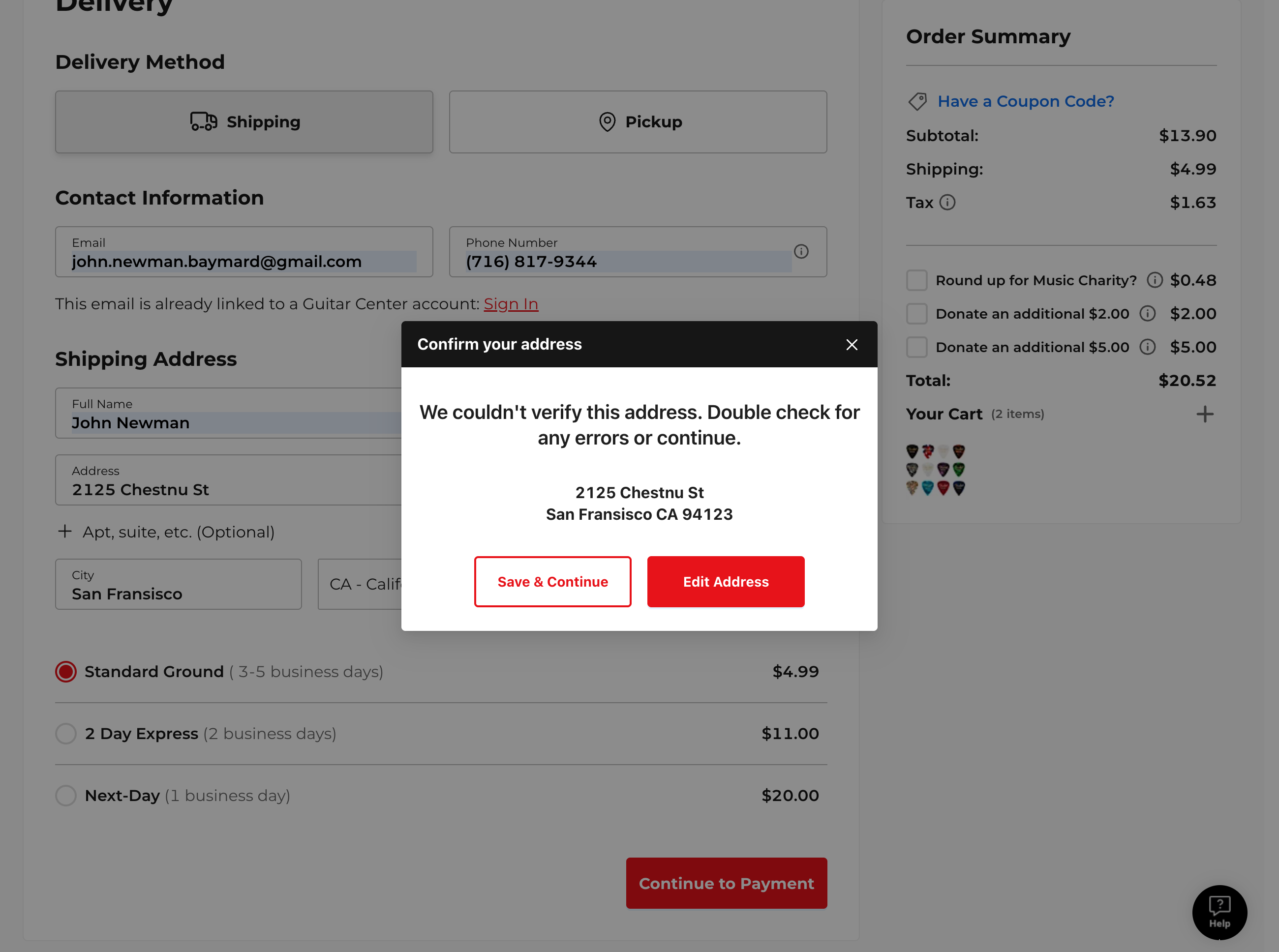 Desktop screenshot of Guitar Center