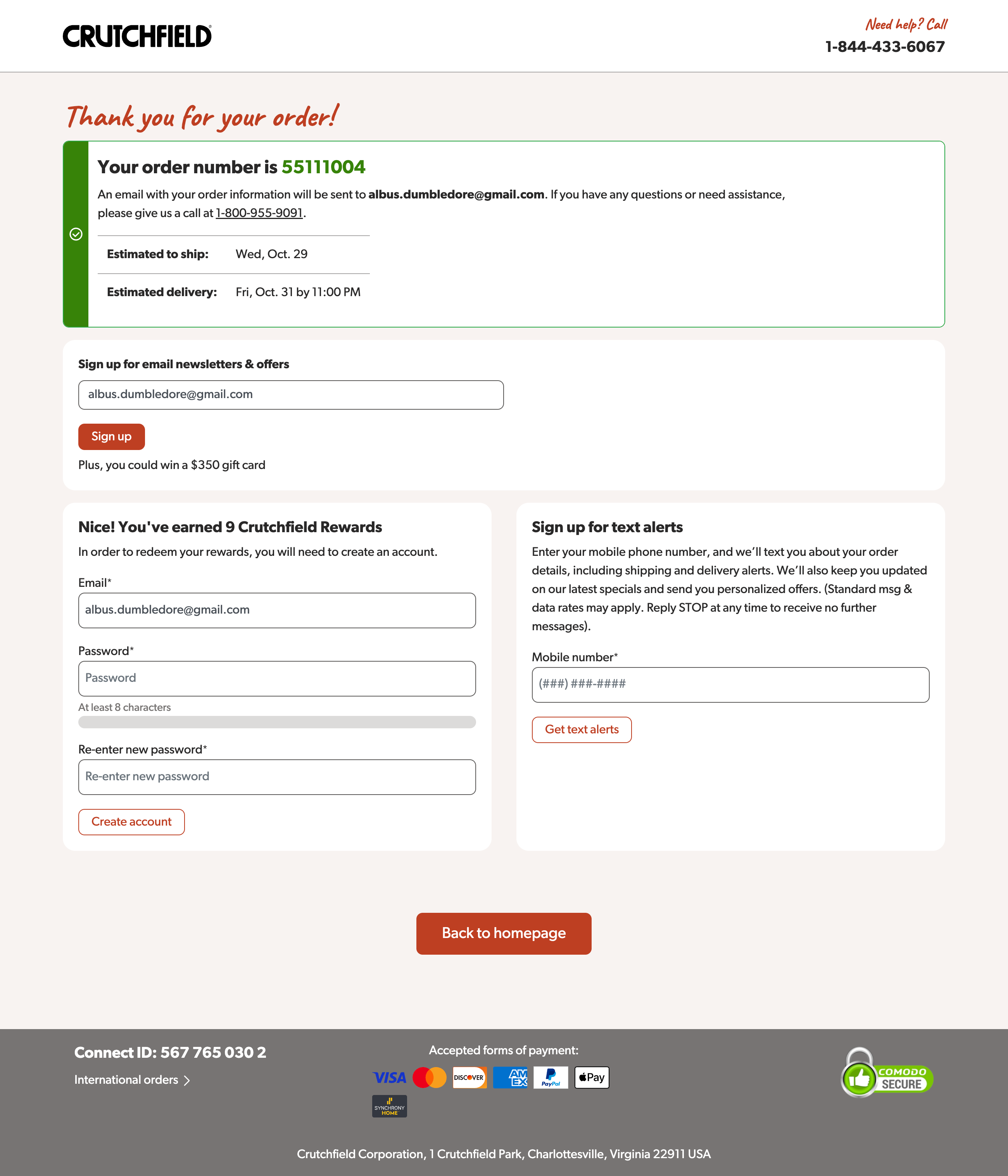 Desktop screenshot of Crutchfield