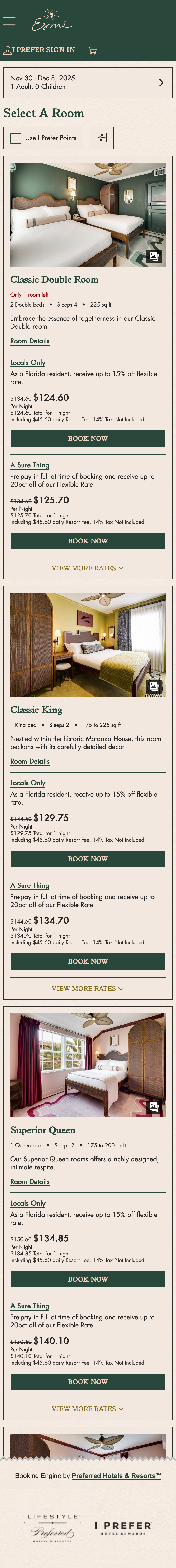 Mobile screenshot of Esmé Hotel