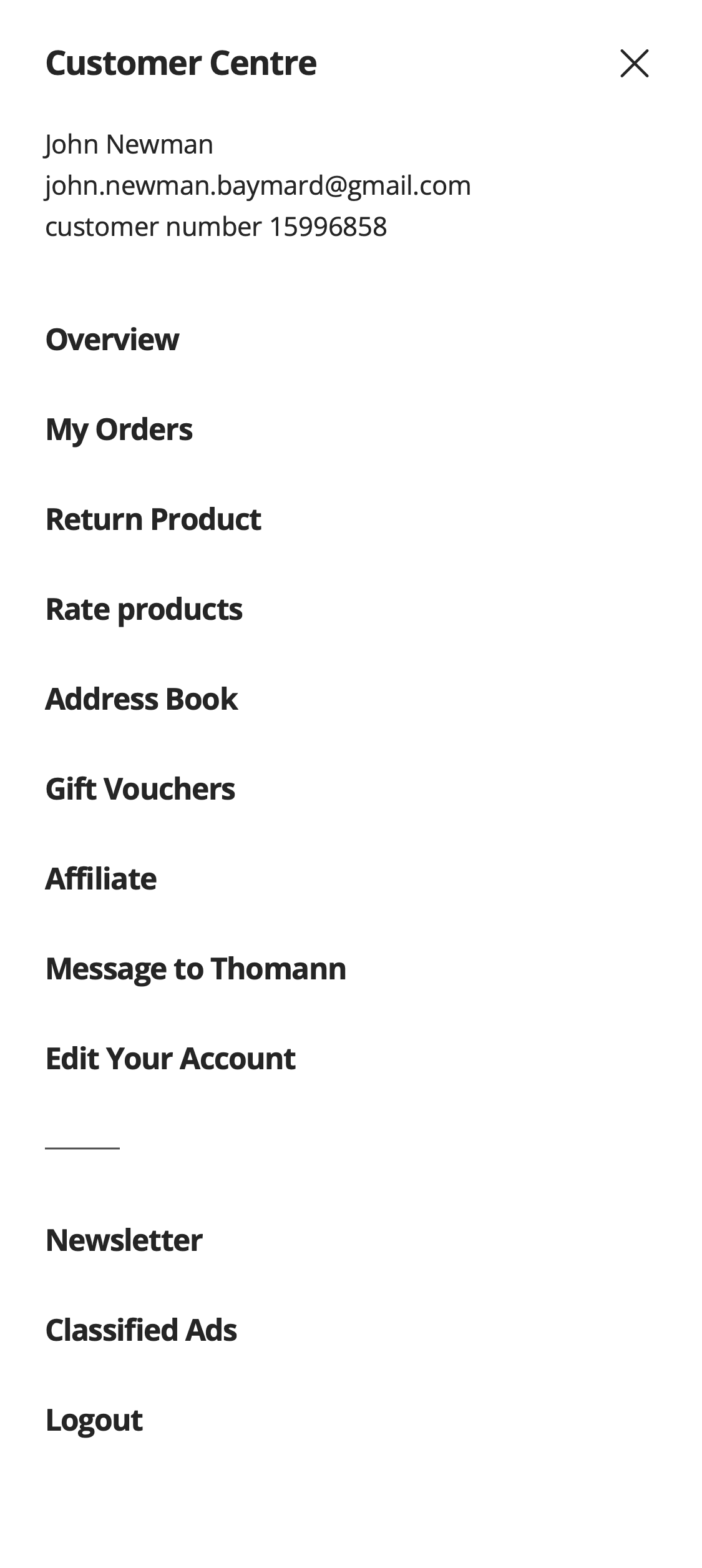 Mobile screenshot of Thomann