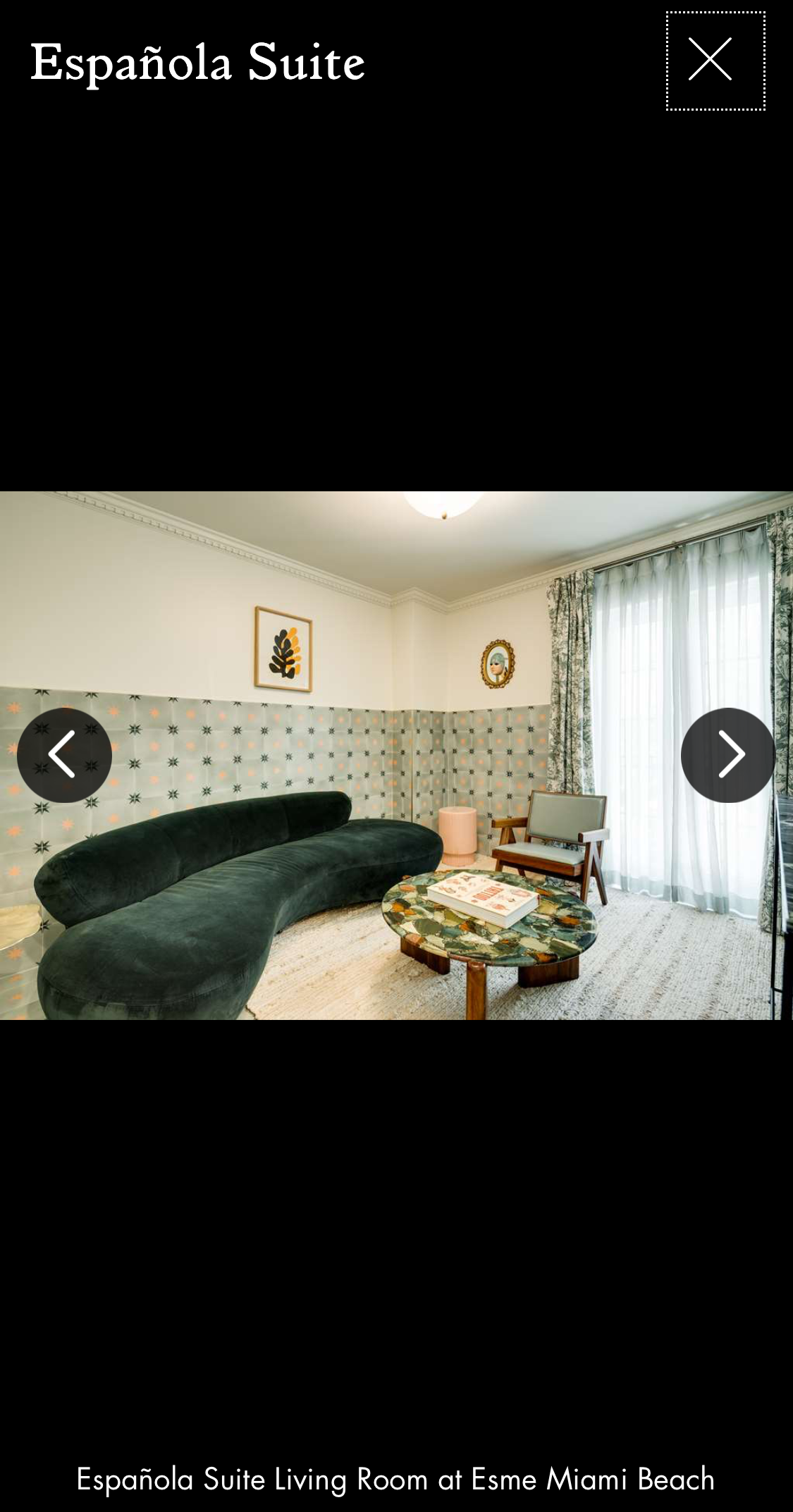 Mobile screenshot of Esmé Hotel