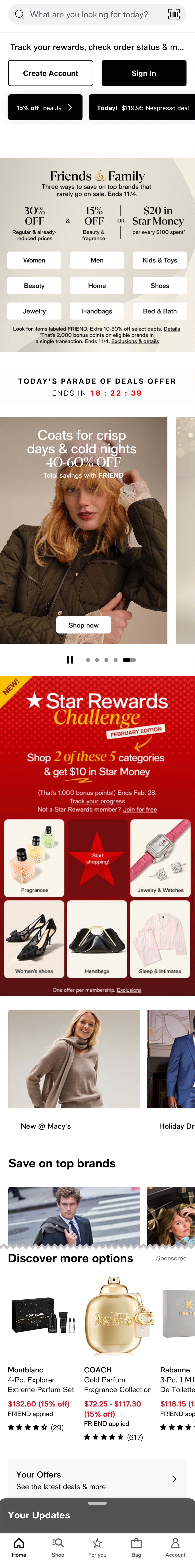 Mobile screenshot of Macy’s