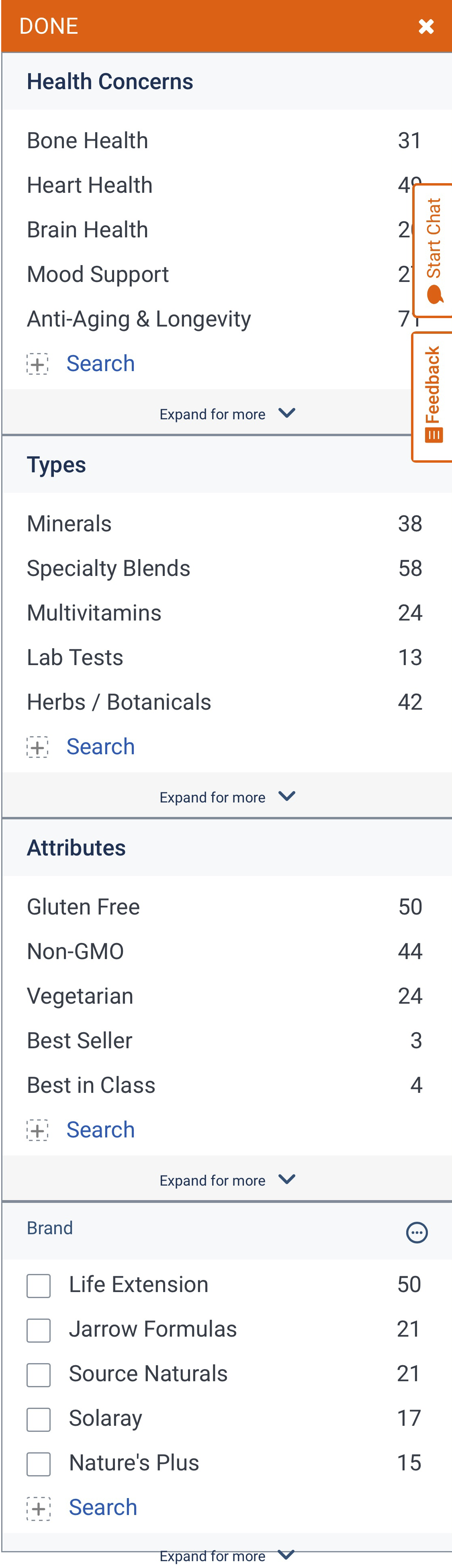 Mobile screenshot of Life Extension