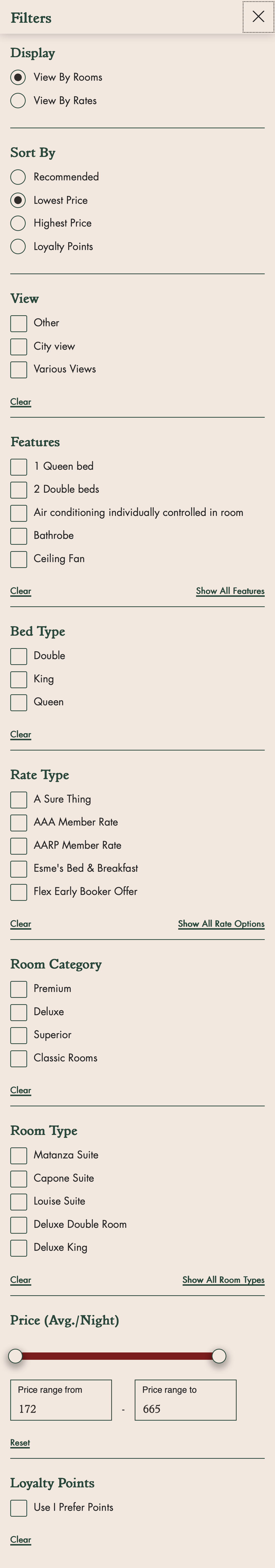 Mobile screenshot of Esmé Hotel