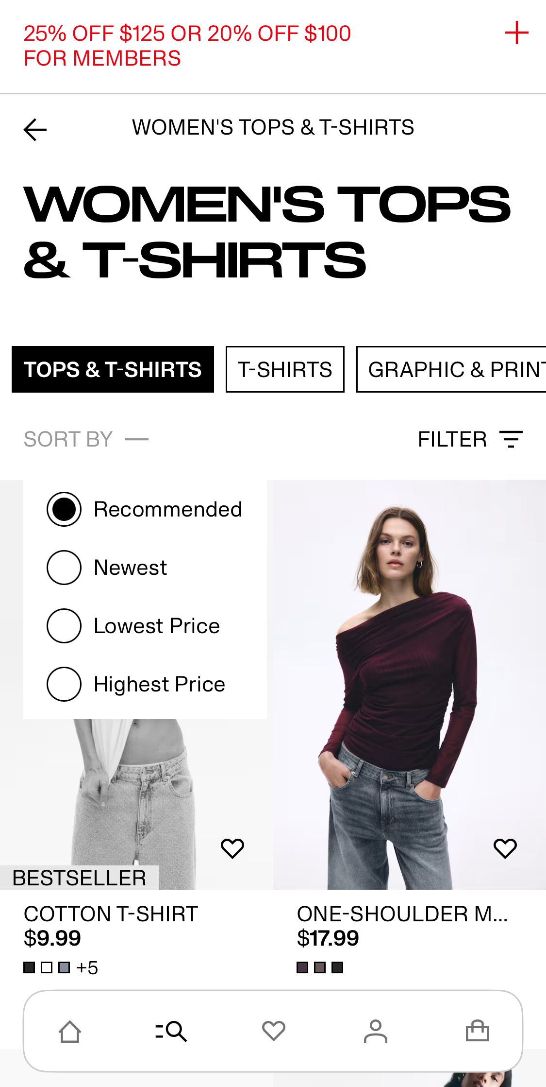 Mobile screenshot of H&M