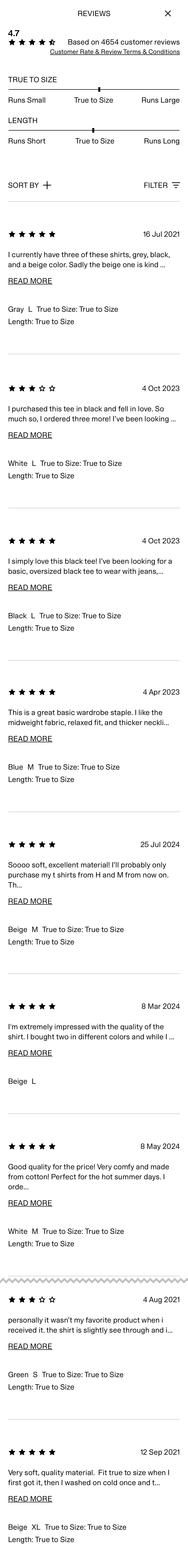 Mobile screenshot of H&M