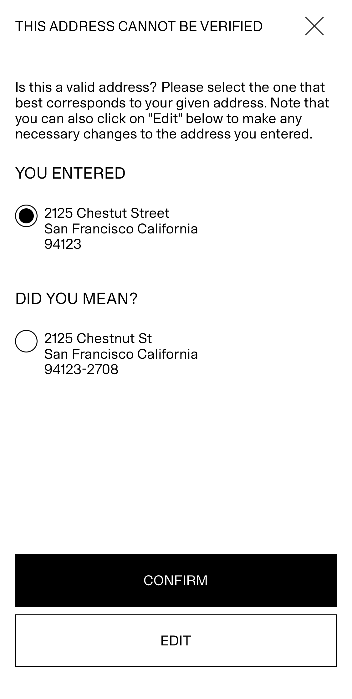 Mobile screenshot of H&M