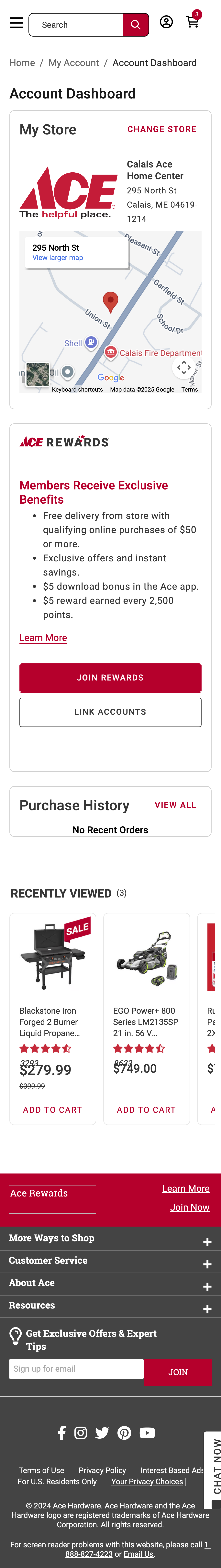 Mobile screenshot of Ace Hardware