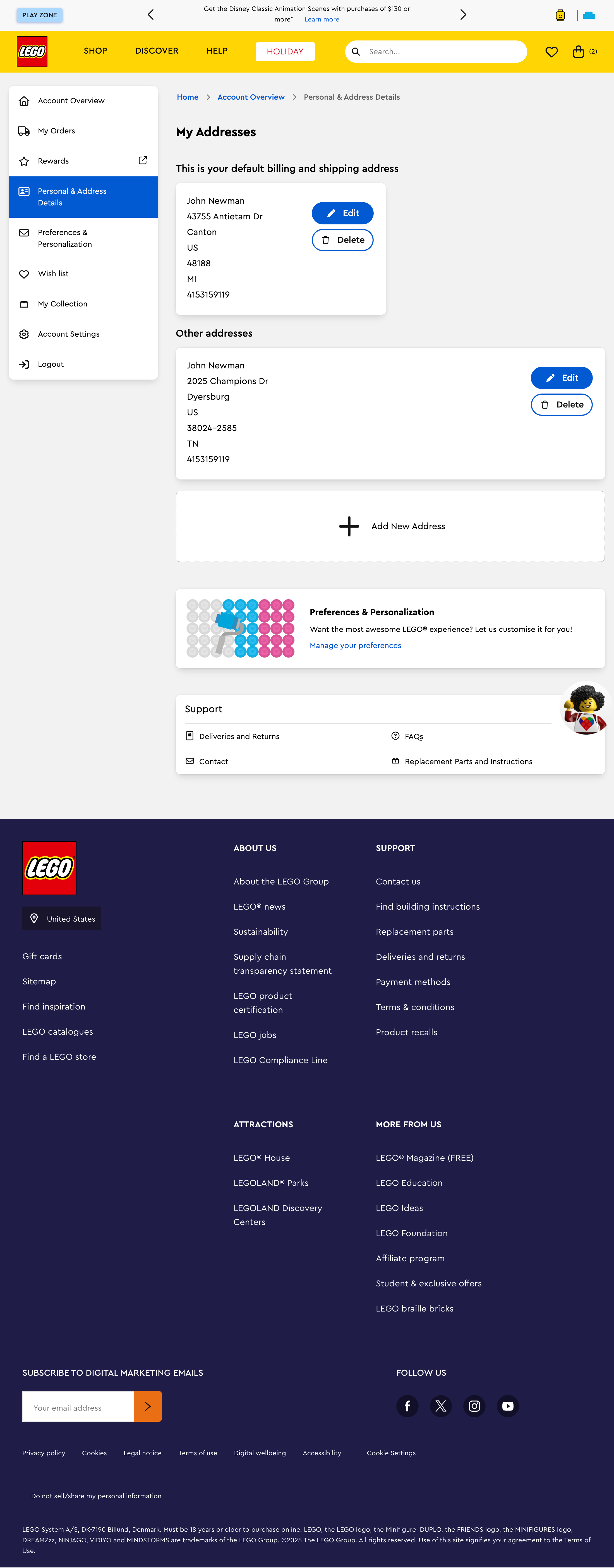 Desktop screenshot of LEGO