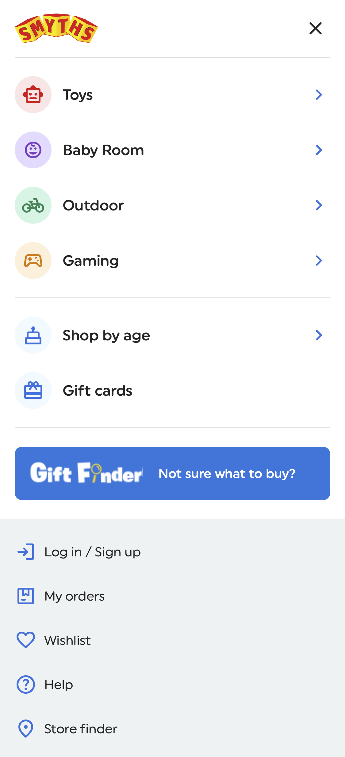 Mobile screenshot of Smyths