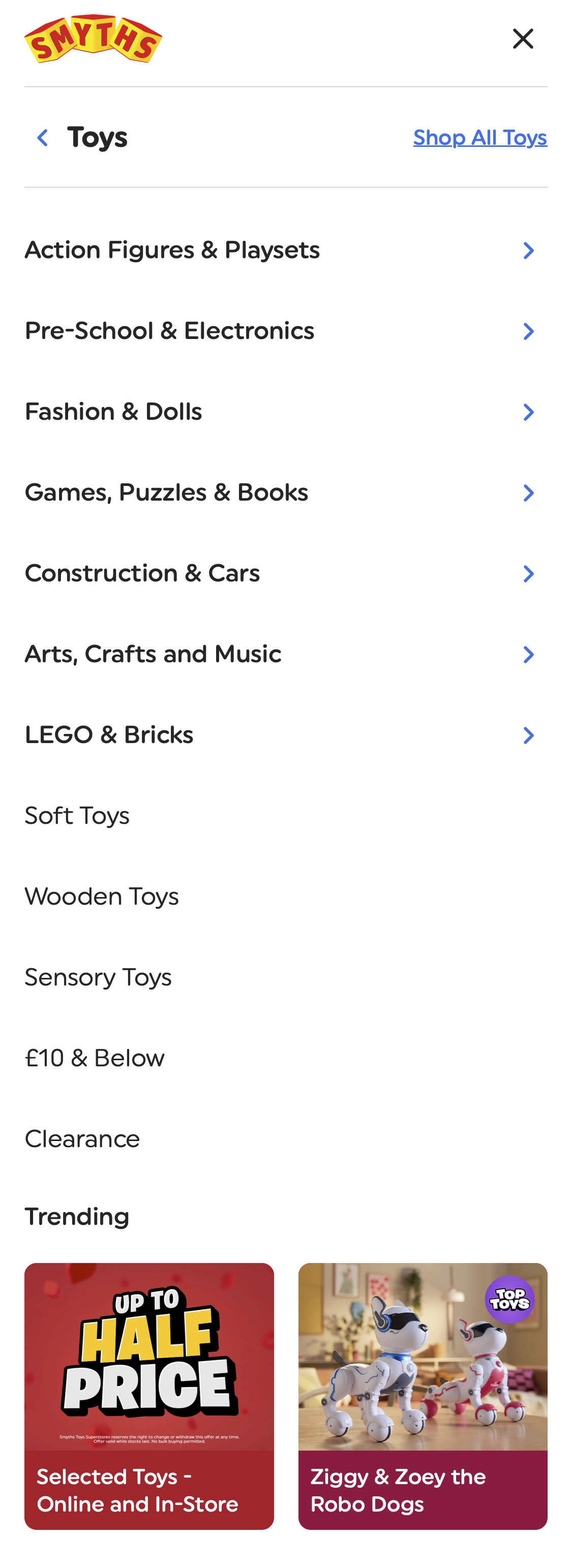 Mobile screenshot of Smyths