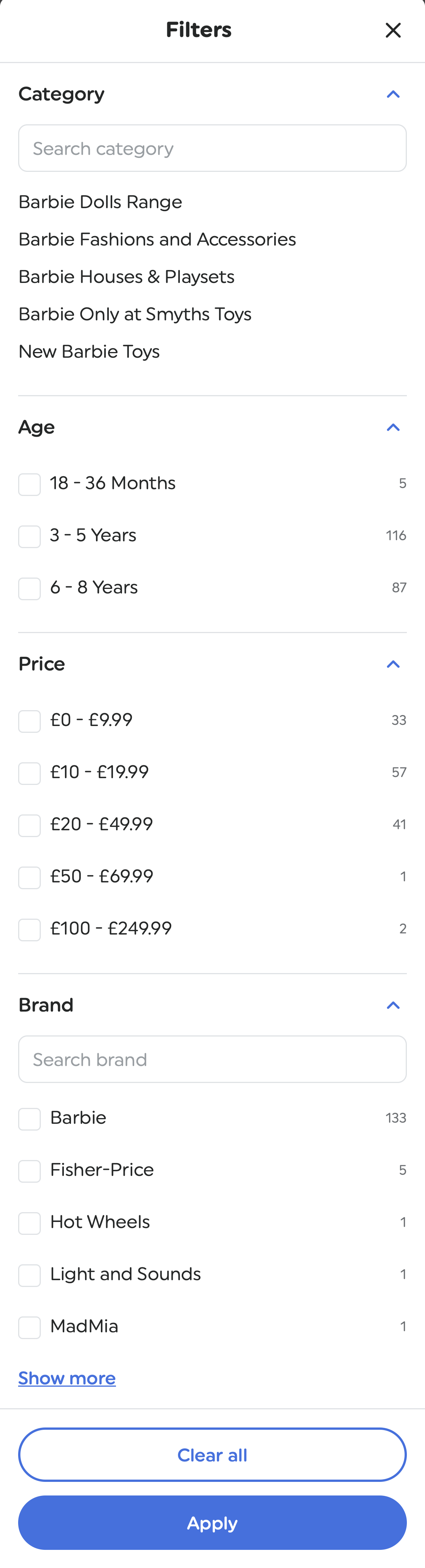 Mobile screenshot of Smyths