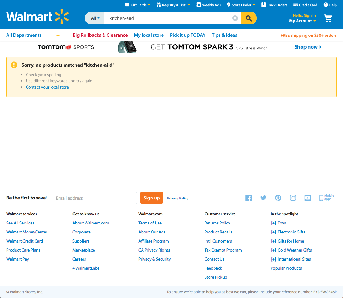Desktop screenshot of Walmart