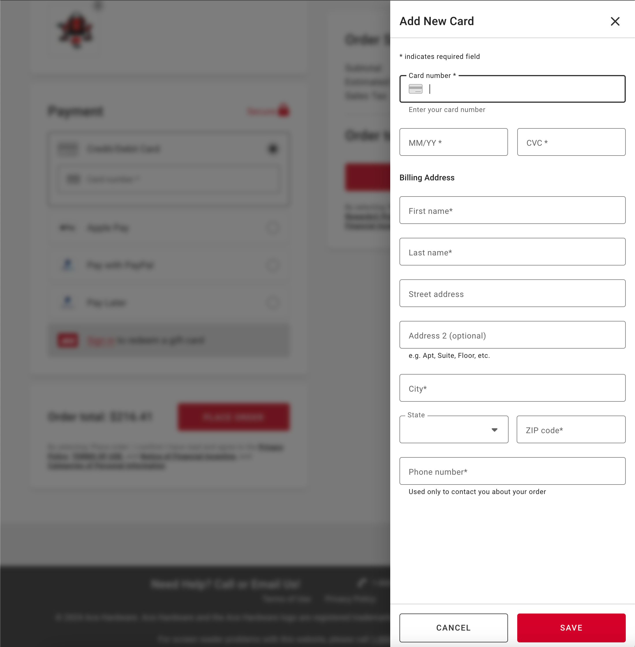 Desktop screenshot of Ace Hardware