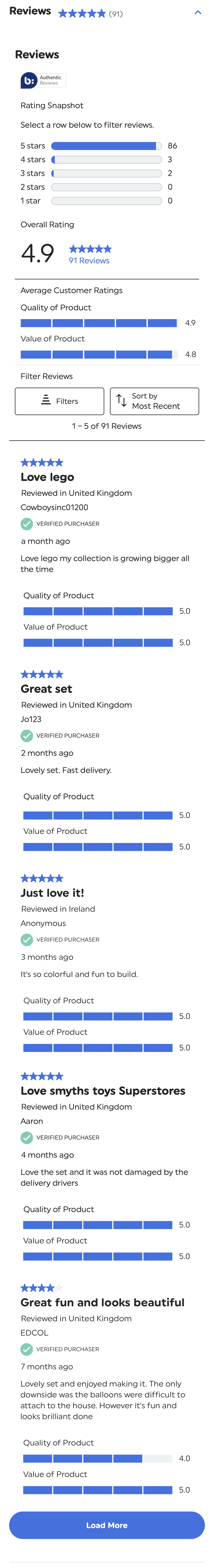 Mobile screenshot of Smyths