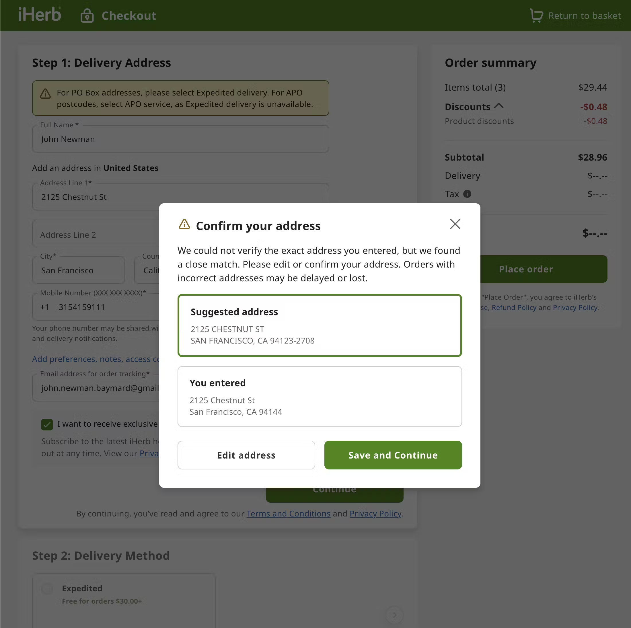 Desktop screenshot of iHerb