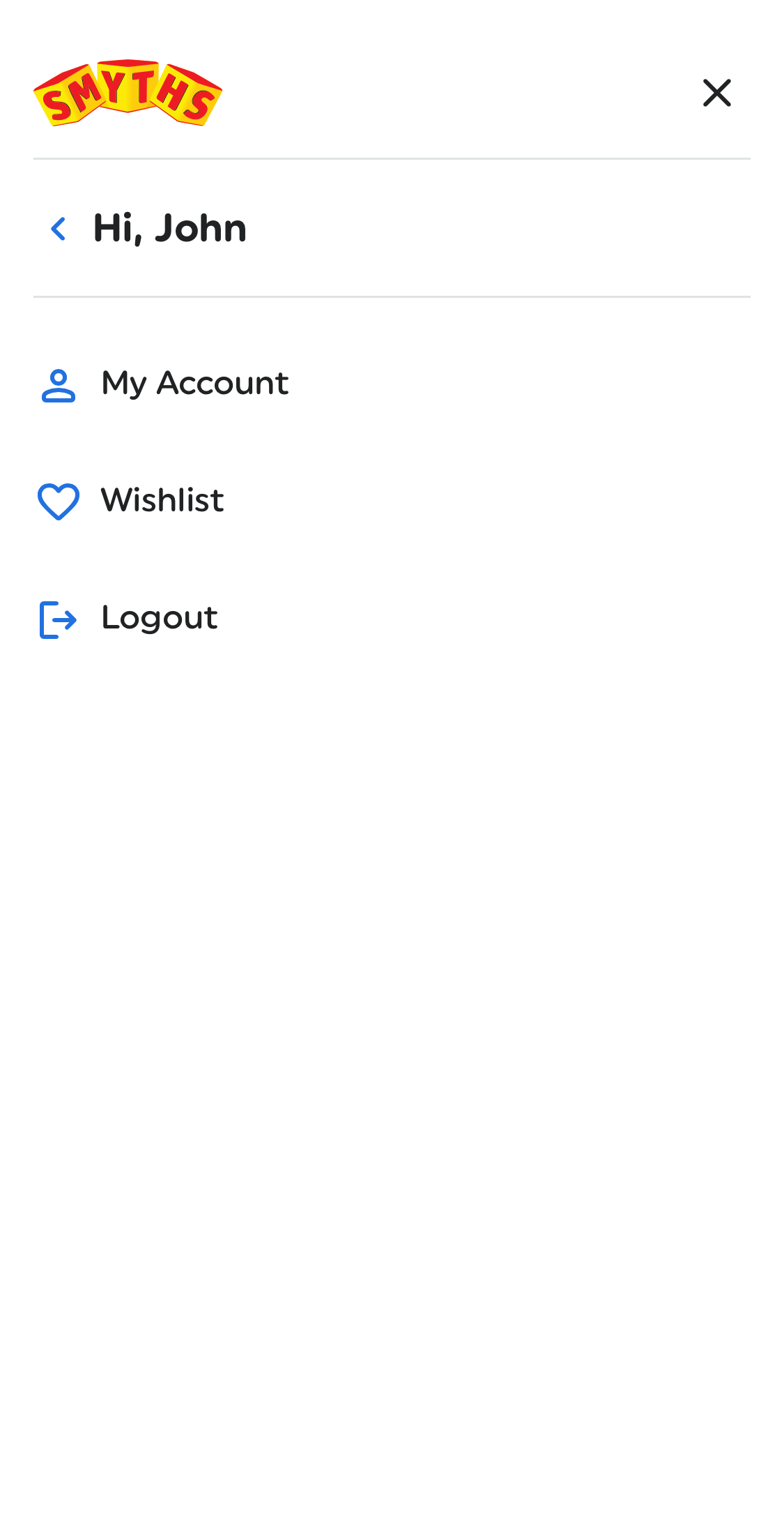 Mobile screenshot of Smyths