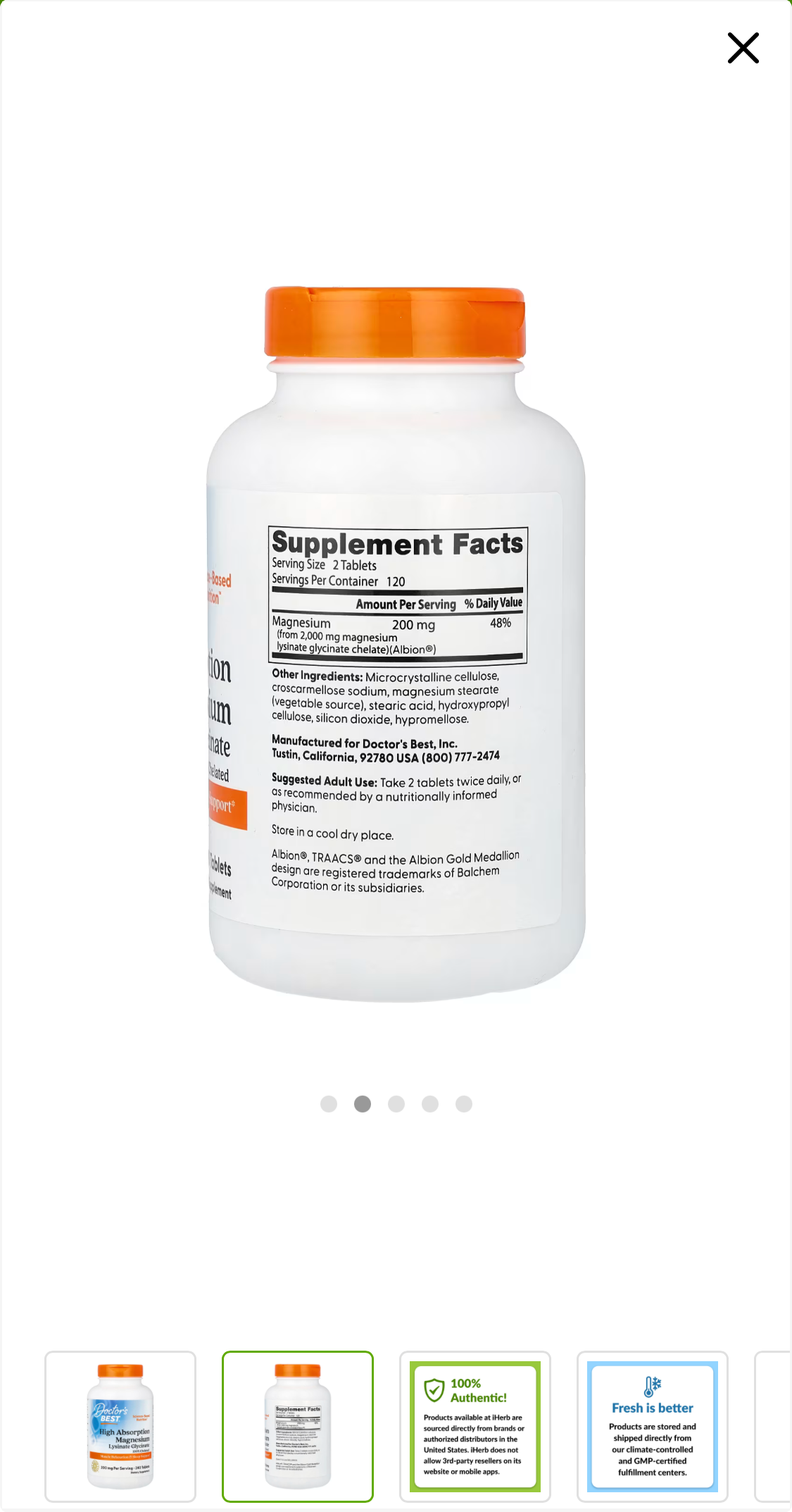 Mobile screenshot of iHerb