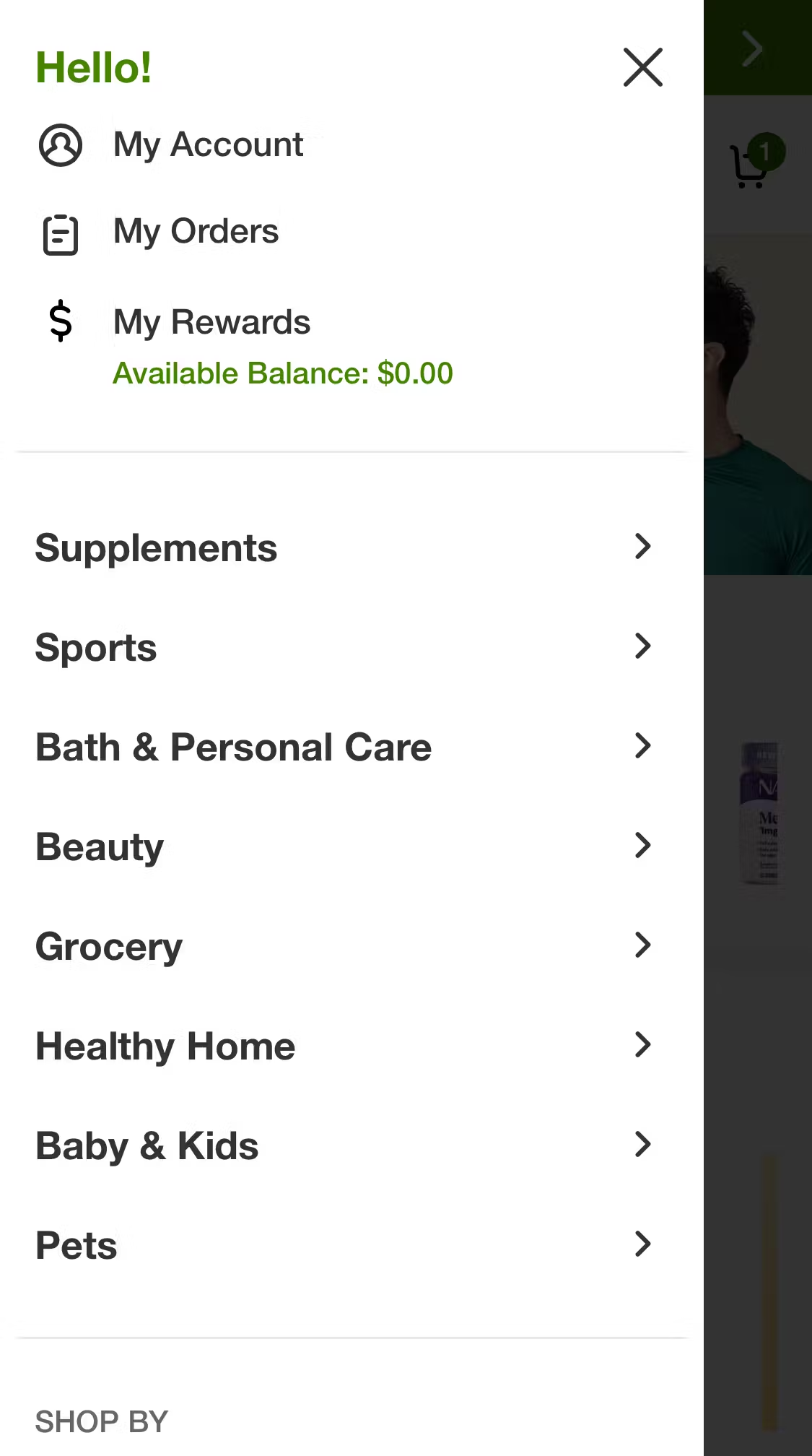 Mobile screenshot of iHerb