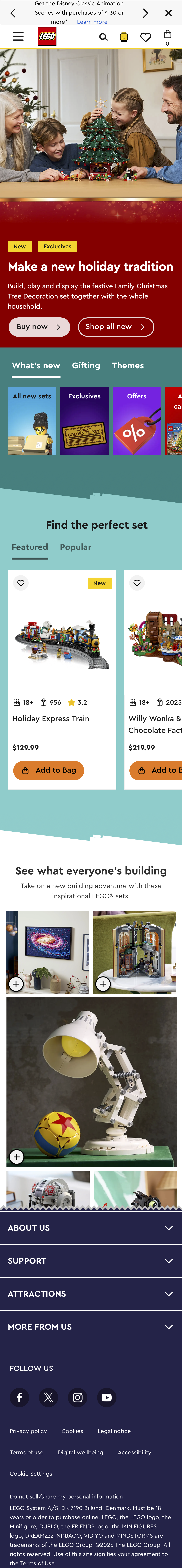 Mobile screenshot of LEGO