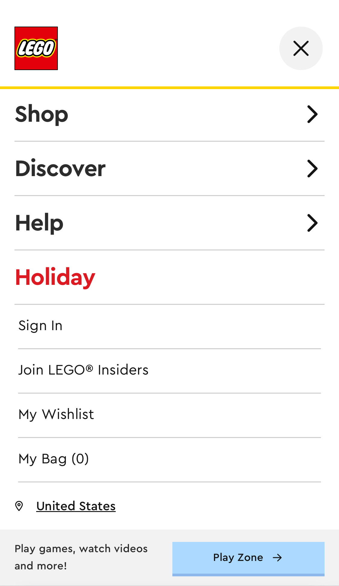 Mobile screenshot of LEGO
