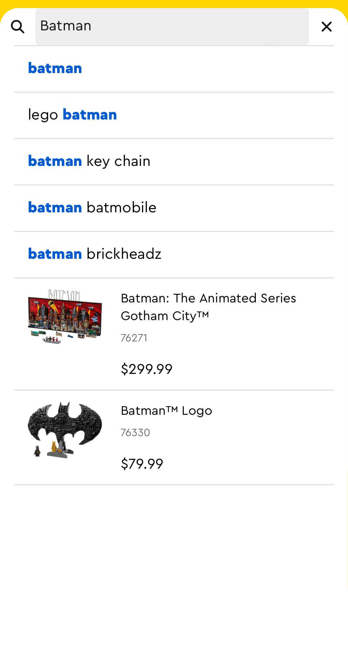 Mobile screenshot of LEGO