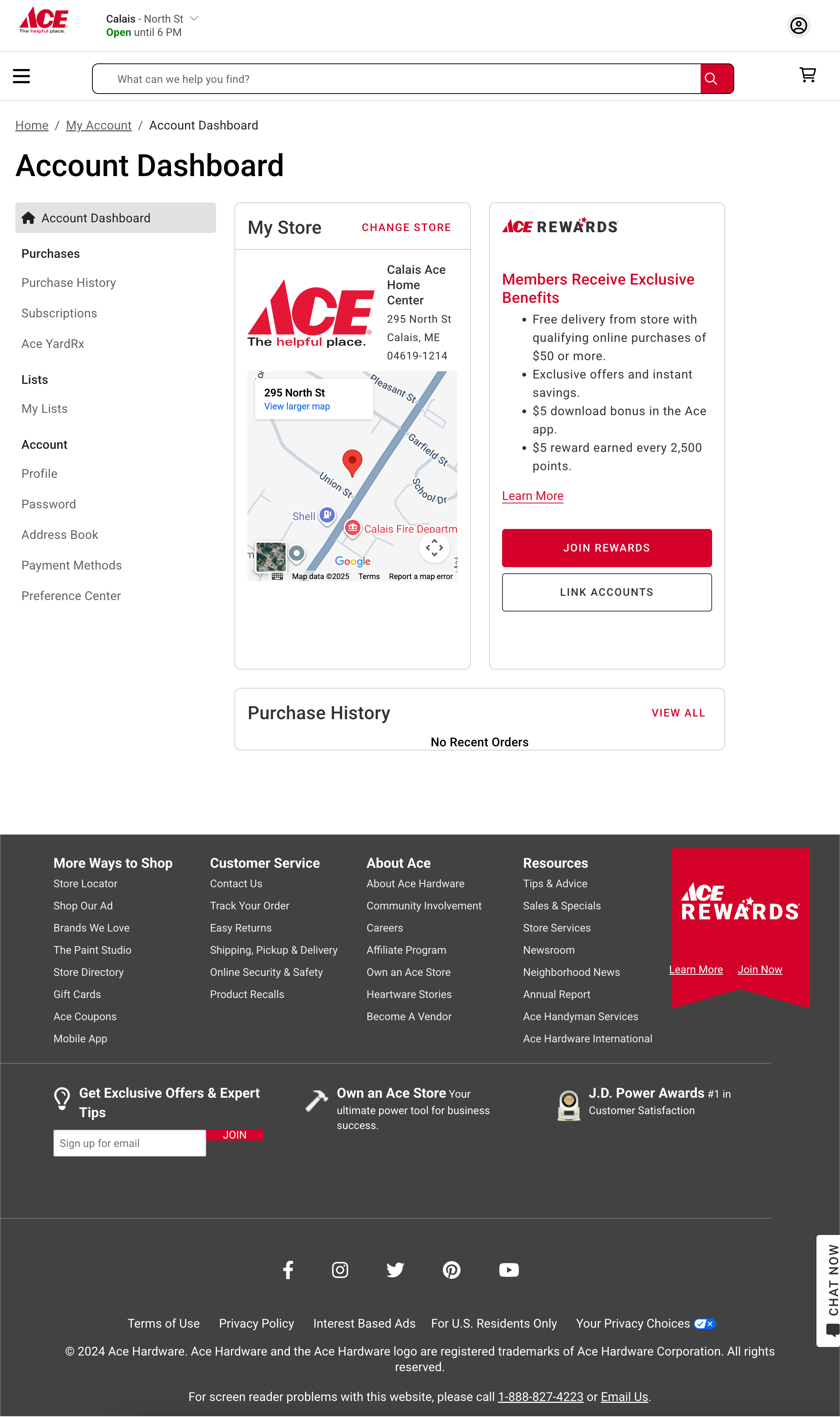 Desktop screenshot of Ace Hardware