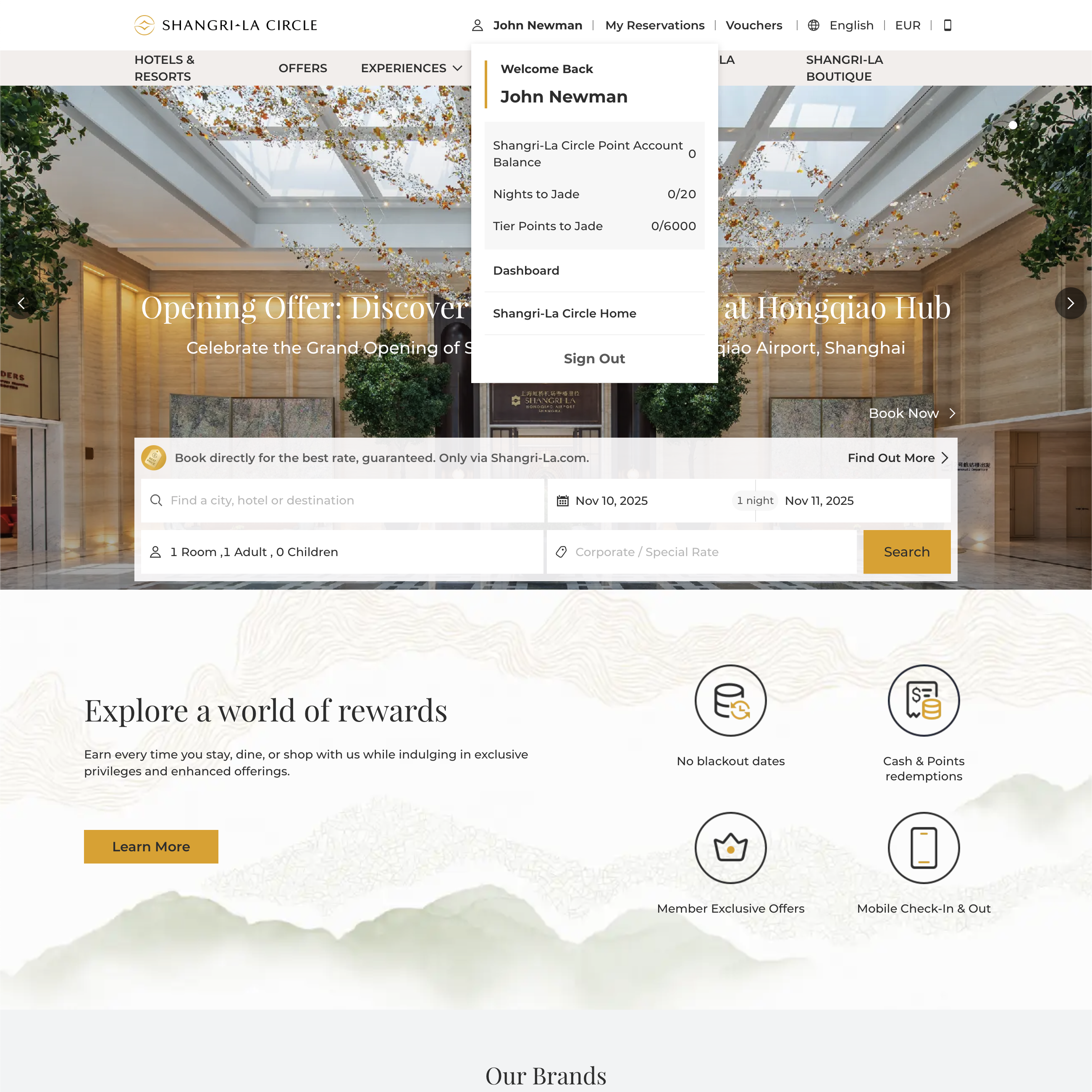 Desktop screenshot of Shangri-La