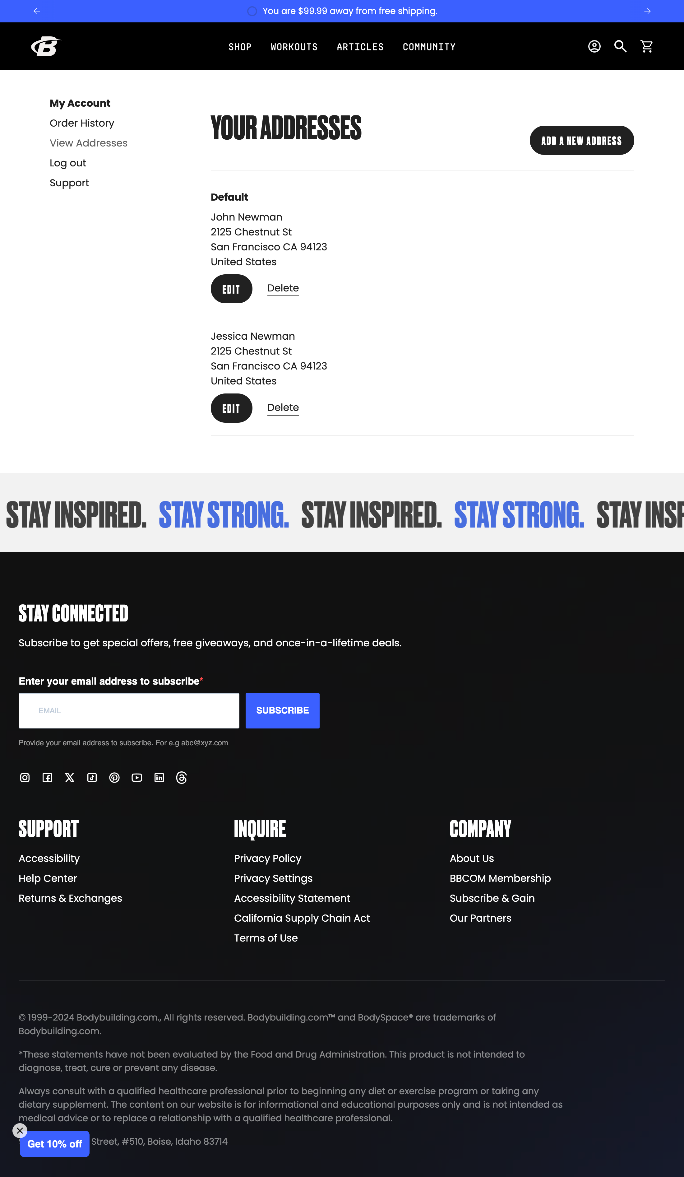 Desktop screenshot of Bodybuilding