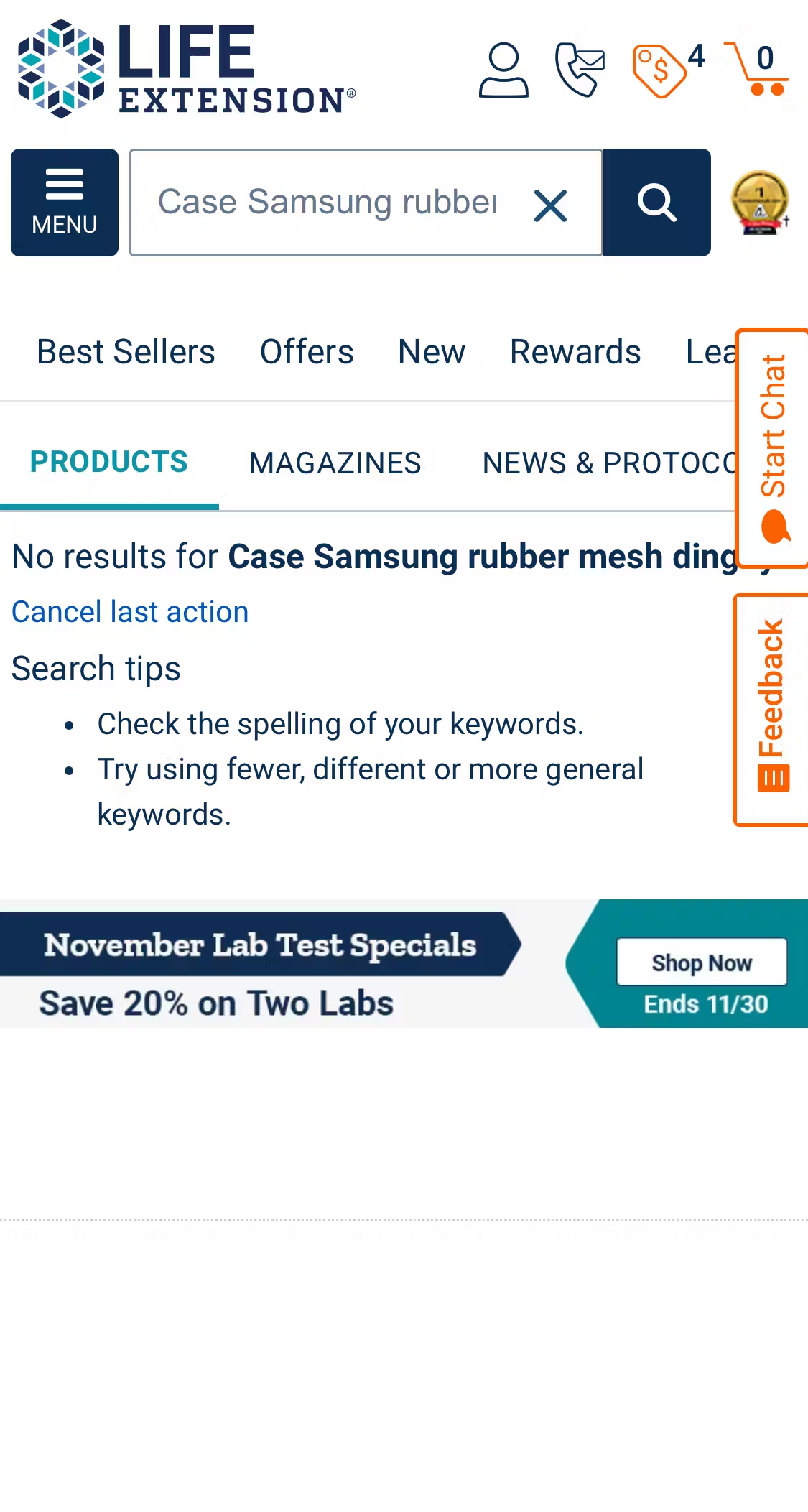 Mobile screenshot of Life Extension