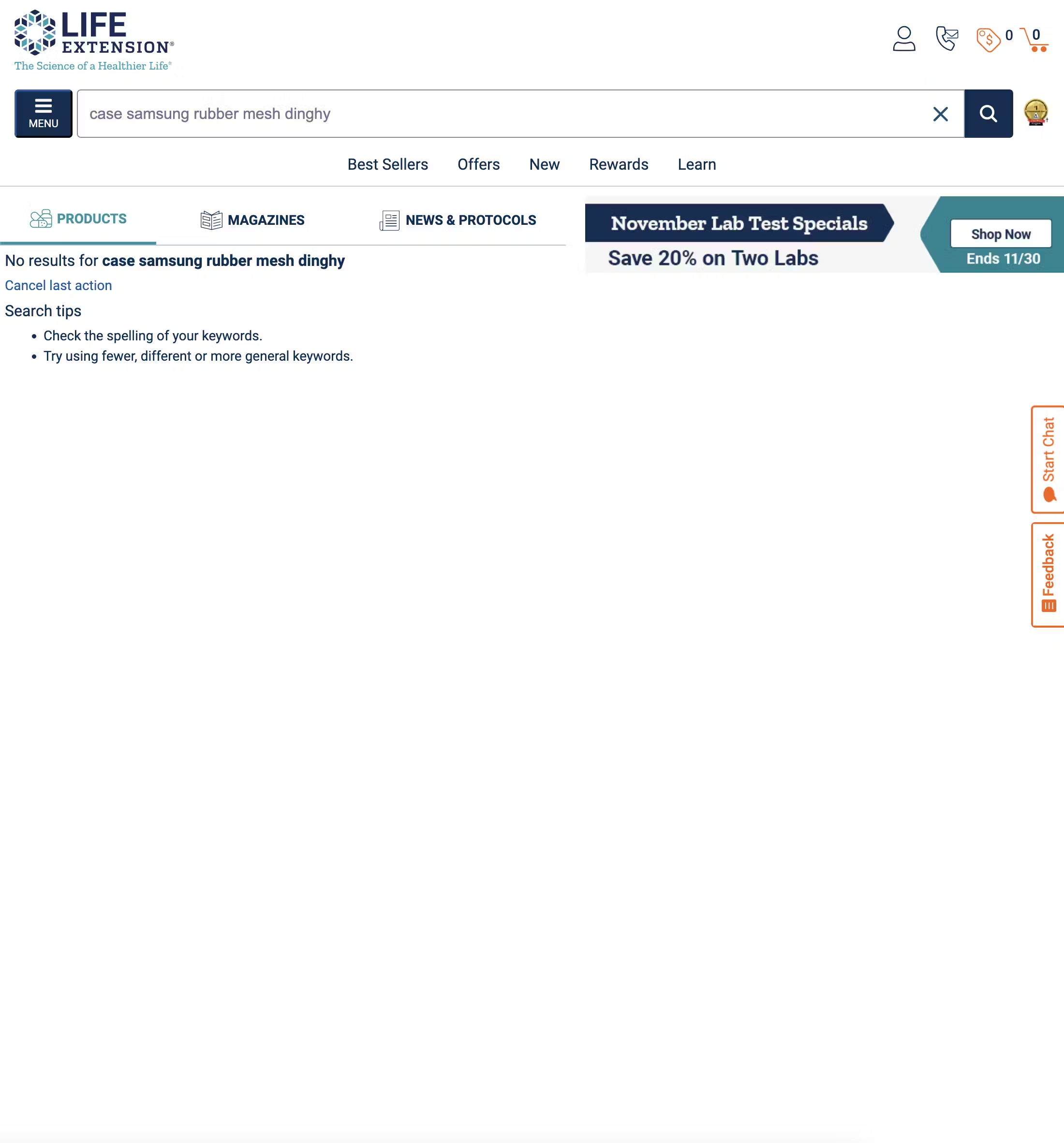 Desktop screenshot of Life Extension
