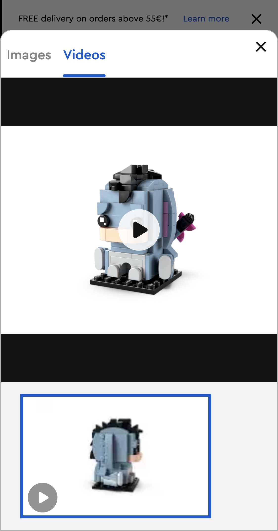 Mobile screenshot of LEGO