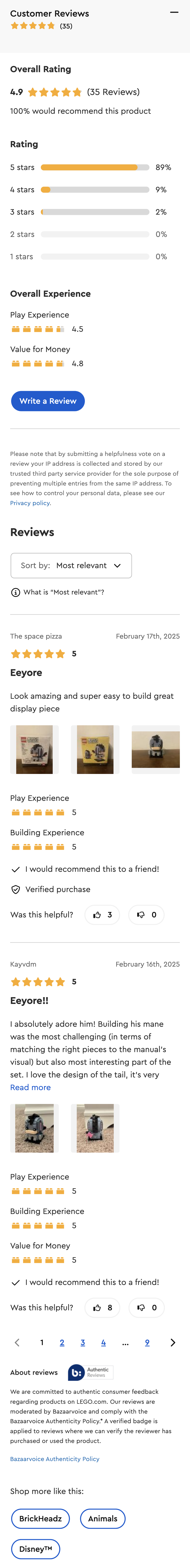 Mobile screenshot of LEGO
