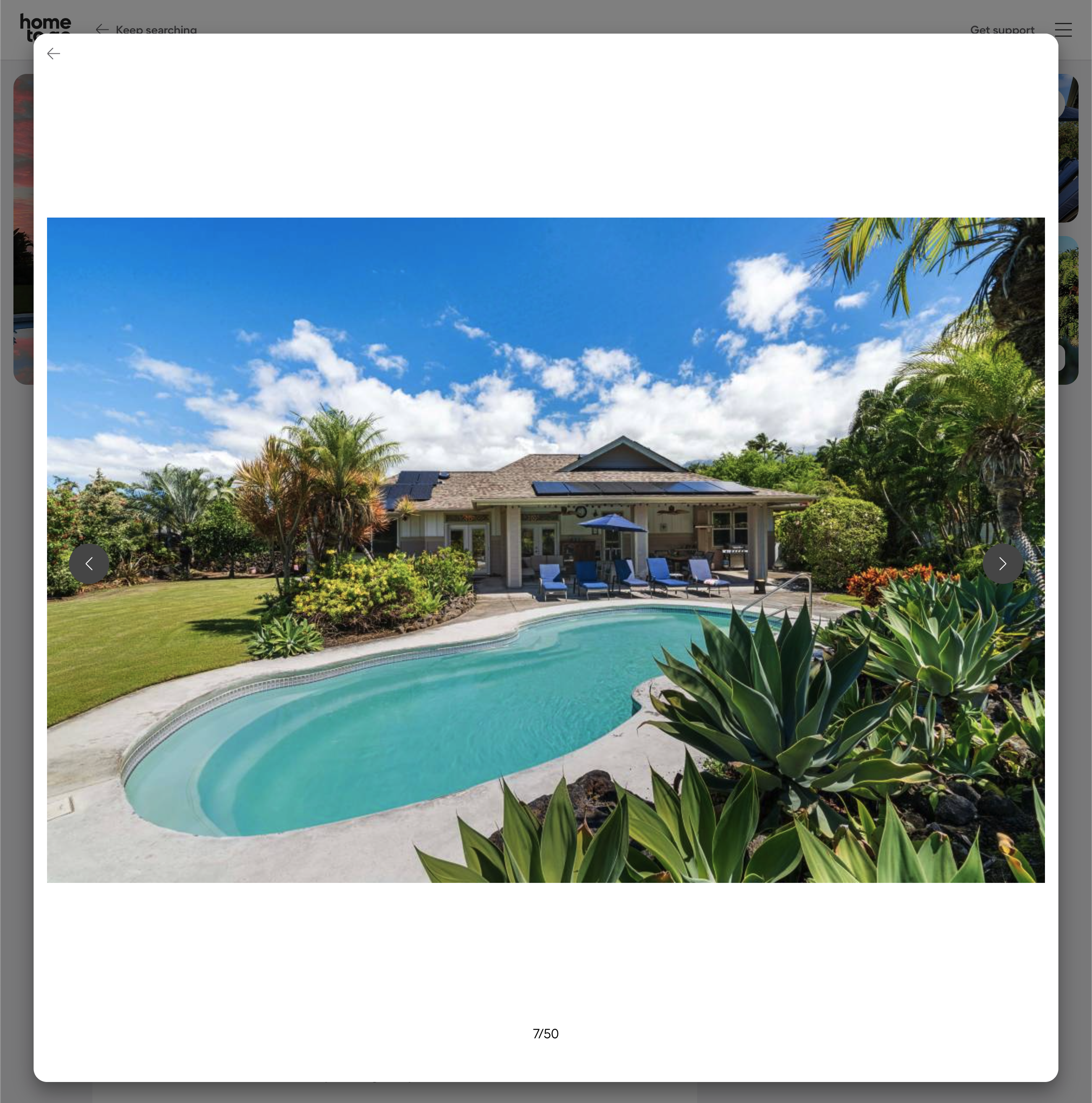 Desktop screenshot of HomeToGo