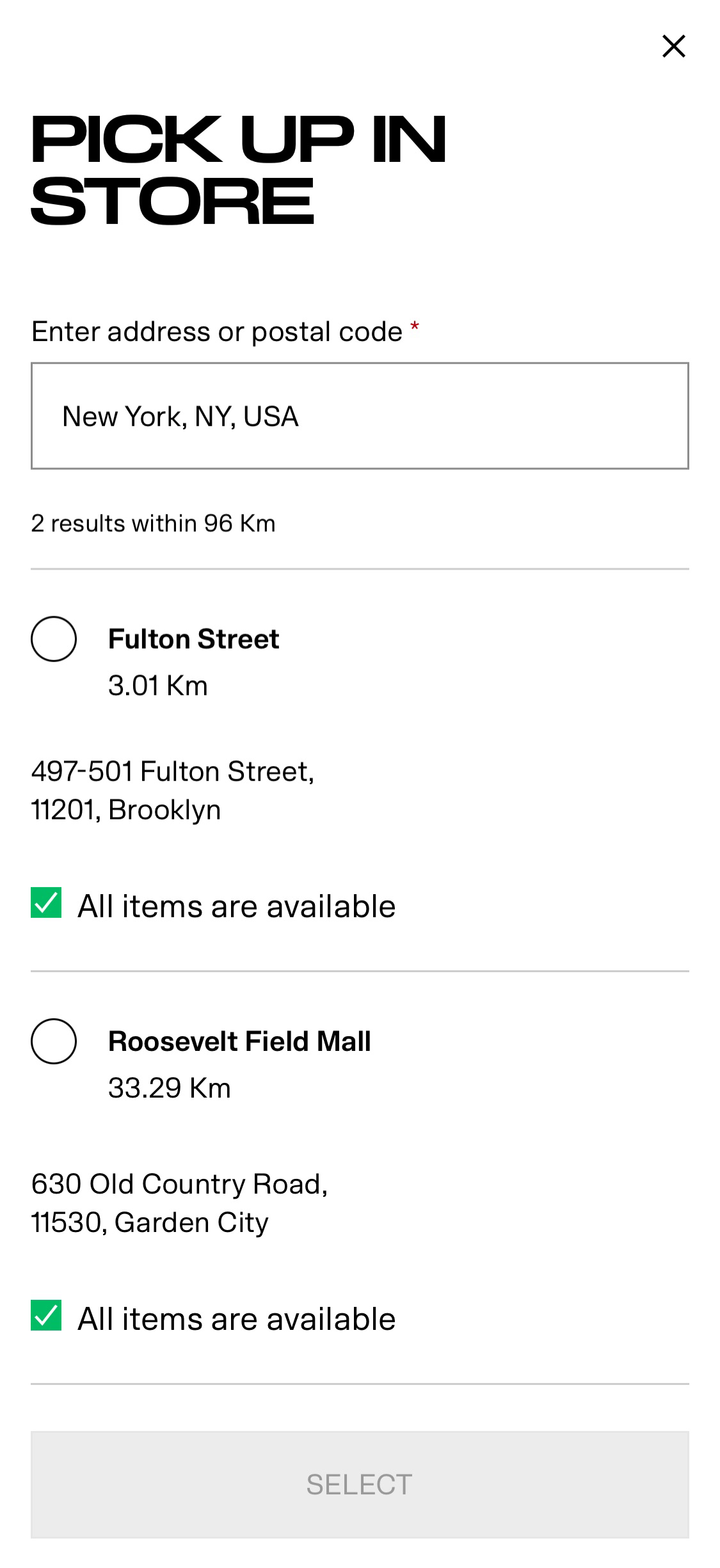 Mobile screenshot of H&M