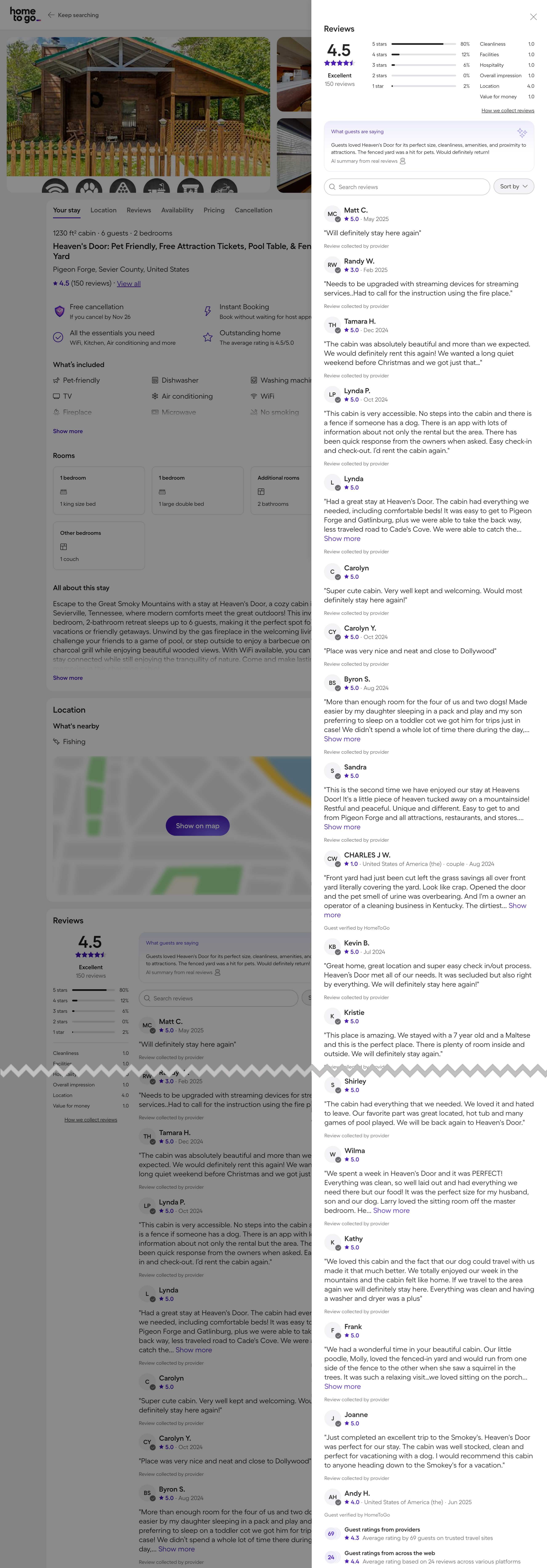 Desktop screenshot of HomeToGo