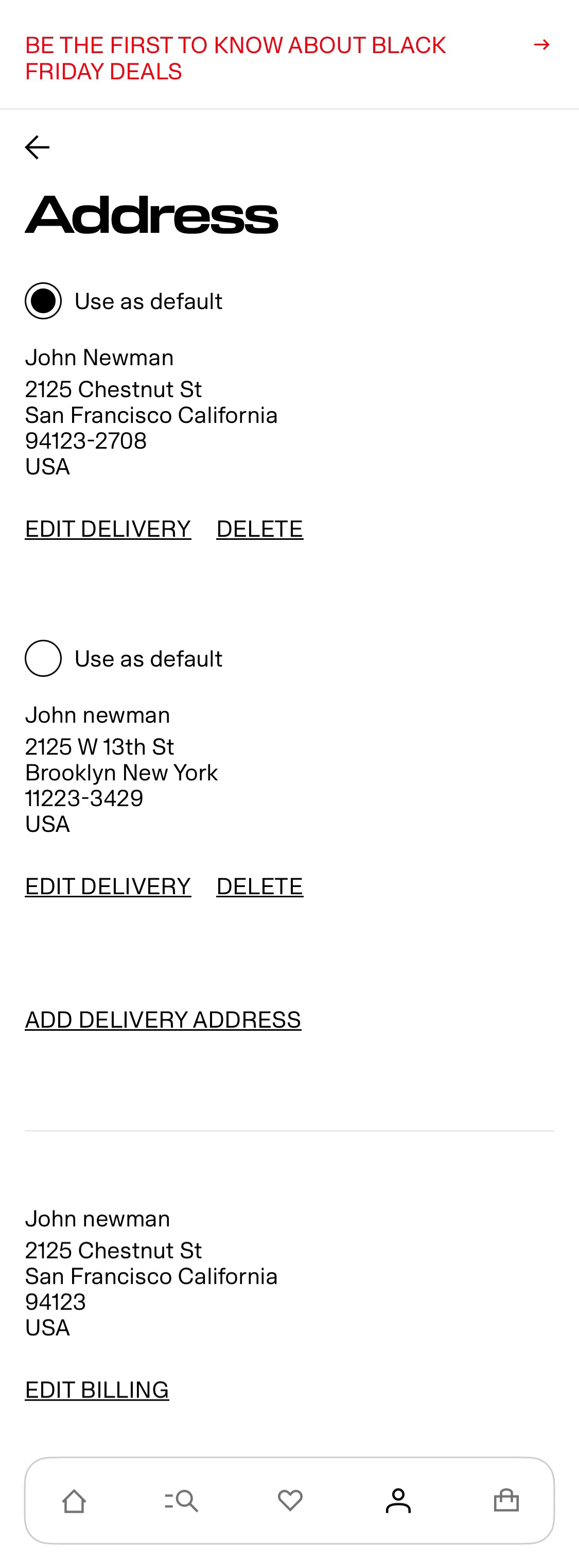 Mobile screenshot of H&M