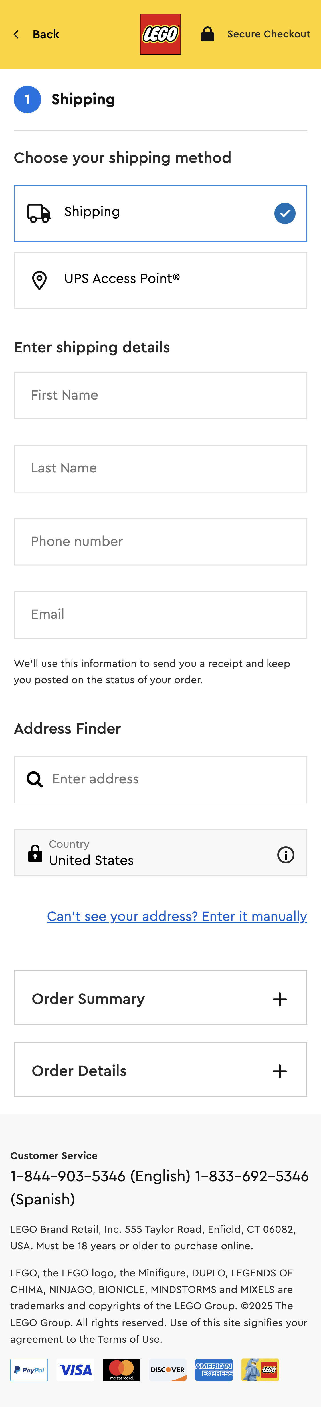 Mobile screenshot of LEGO