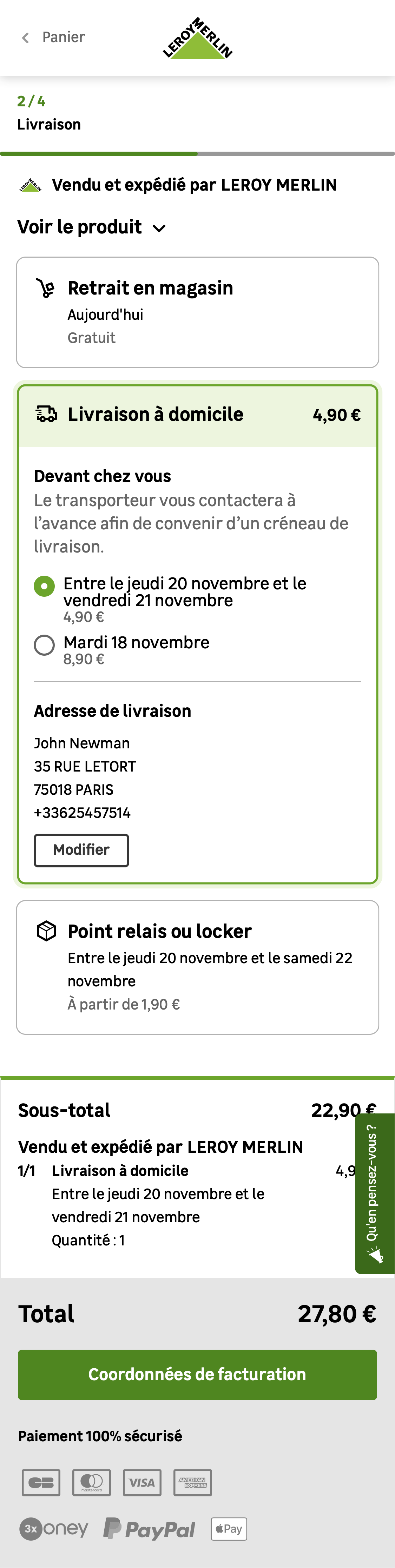 Mobile screenshot of Leroy Merlin