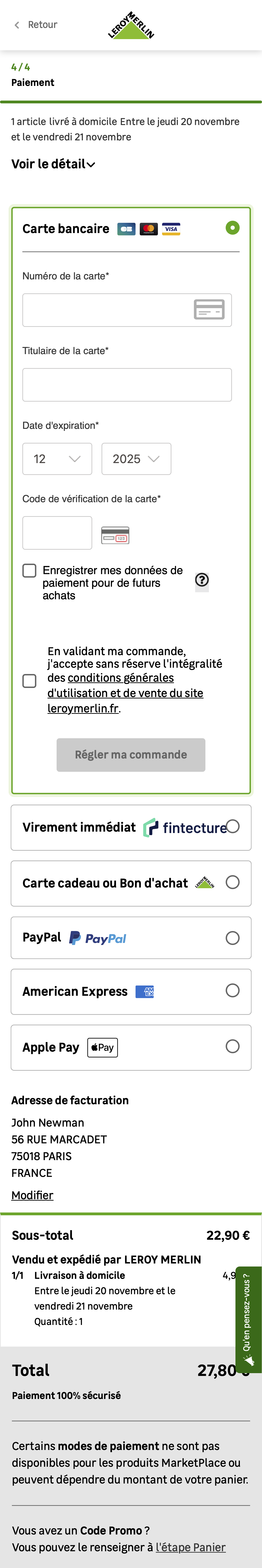 Mobile screenshot of Leroy Merlin