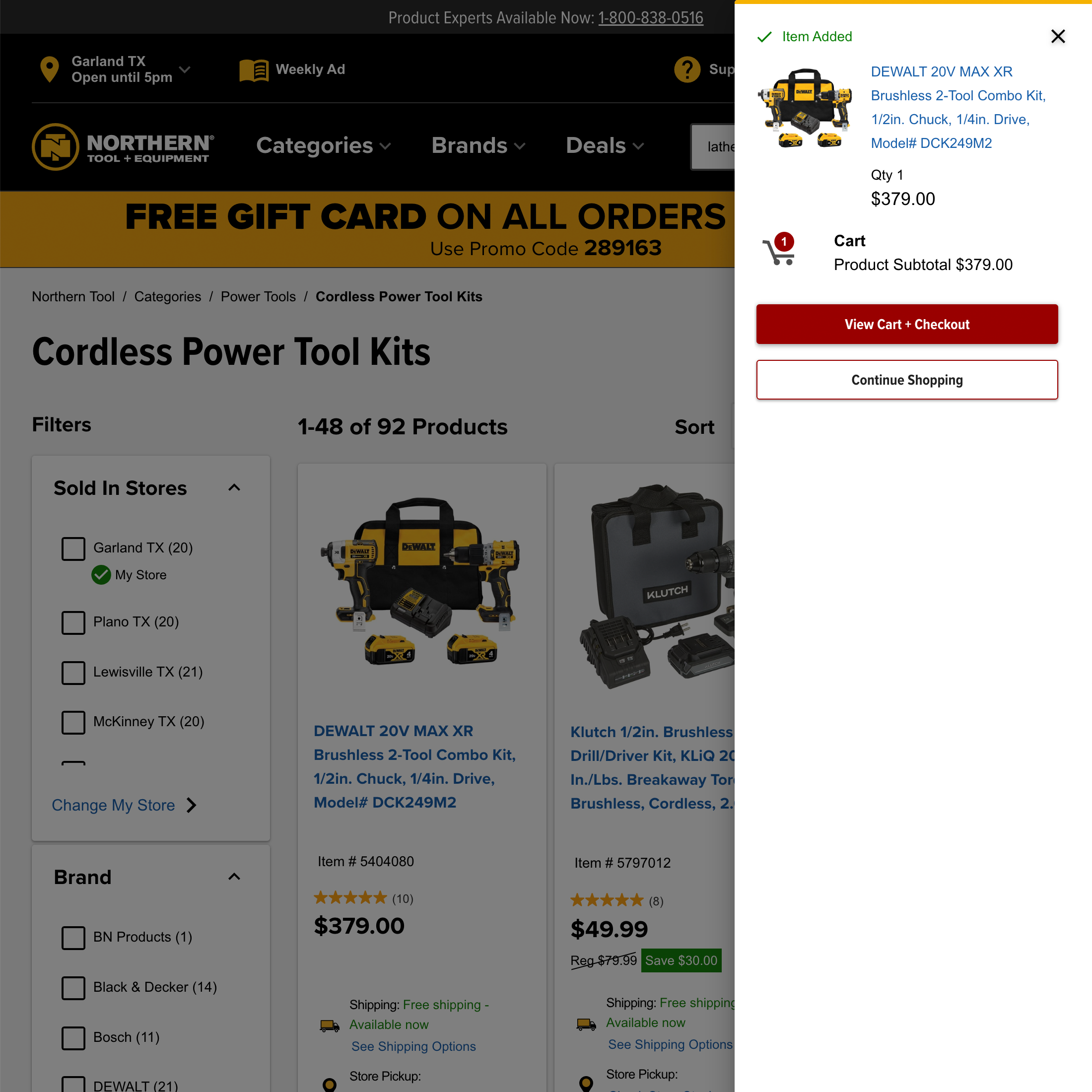 Desktop screenshot of Northern Tool