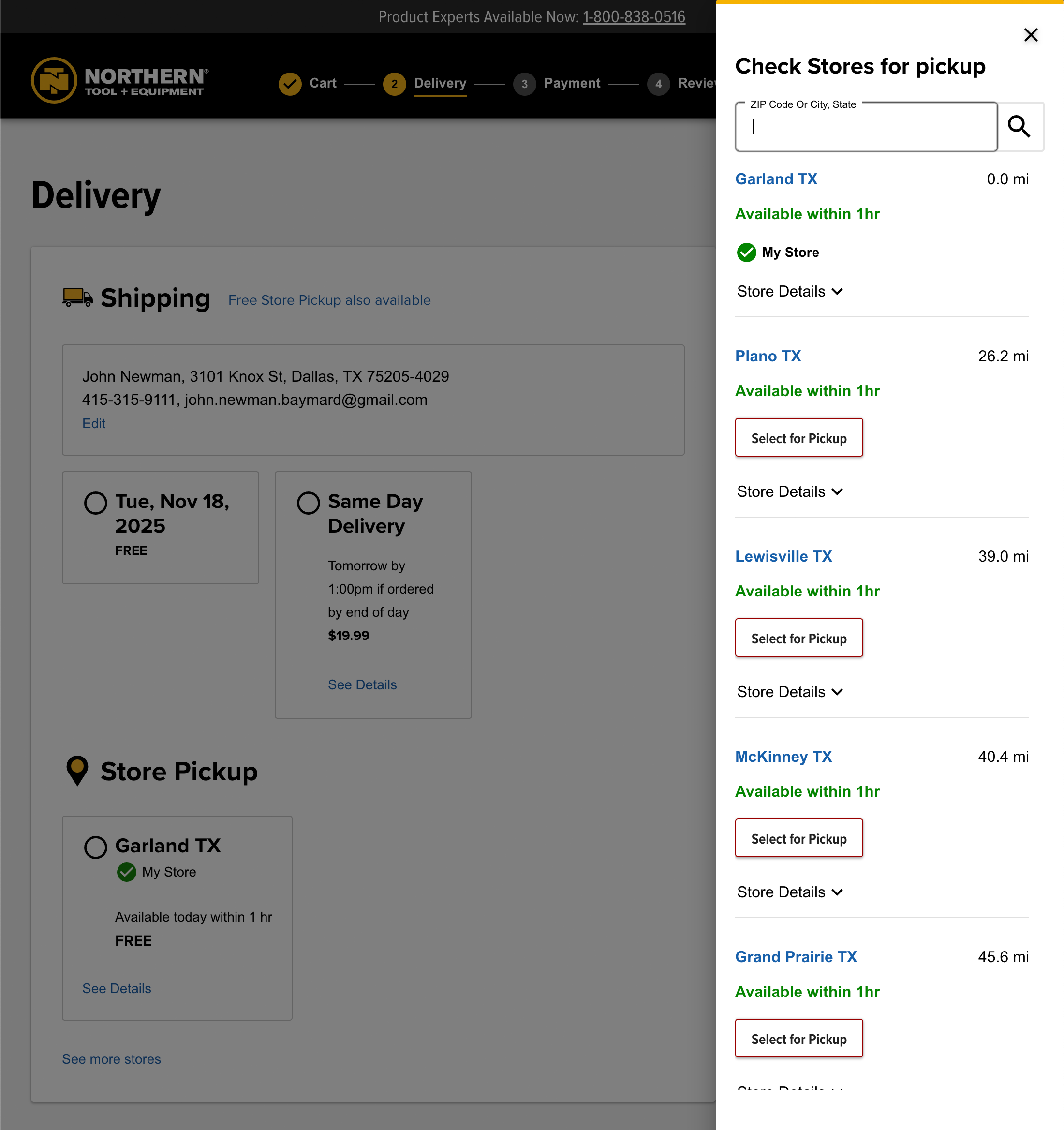 Desktop screenshot of Northern Tool