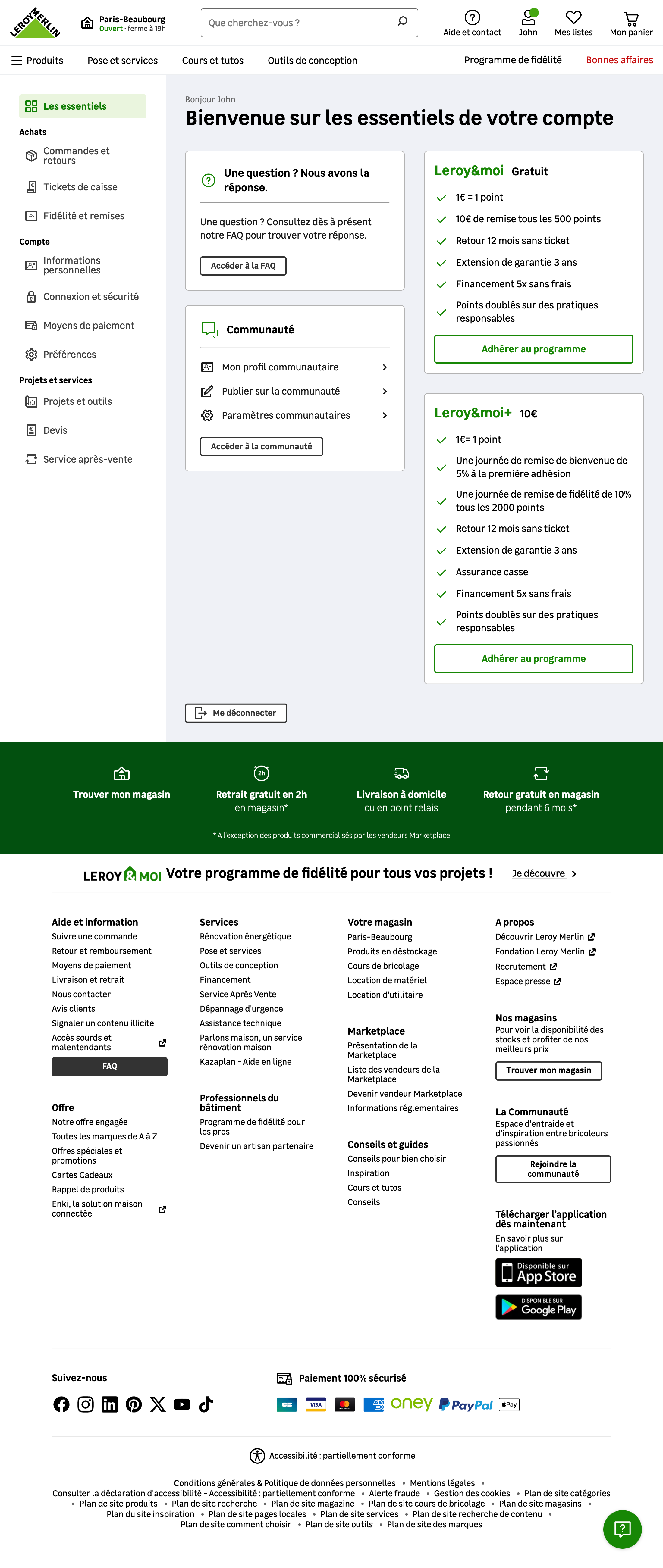 Desktop screenshot of Leroy Merlin